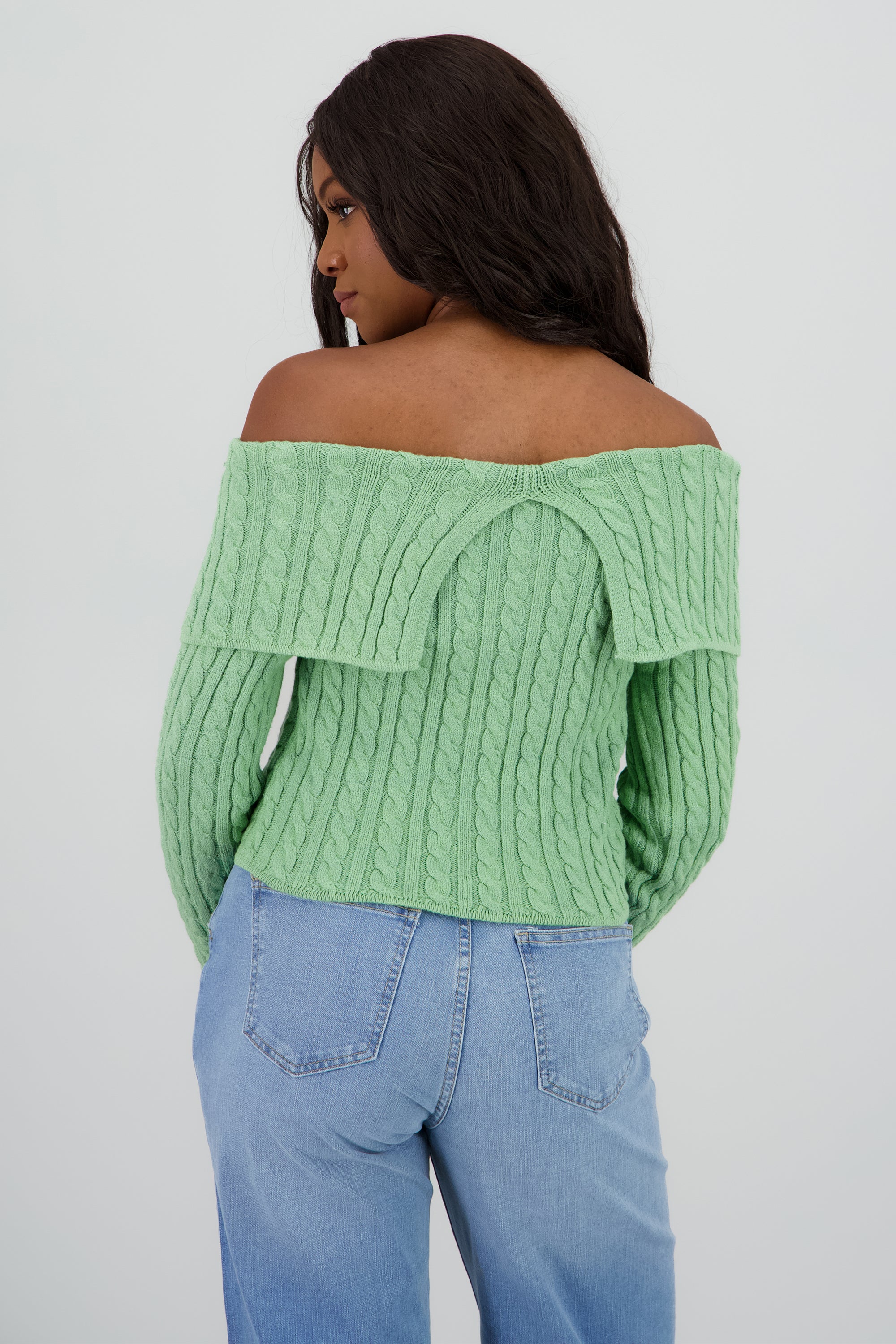 Cardigan hombros caidos sueter SAGE