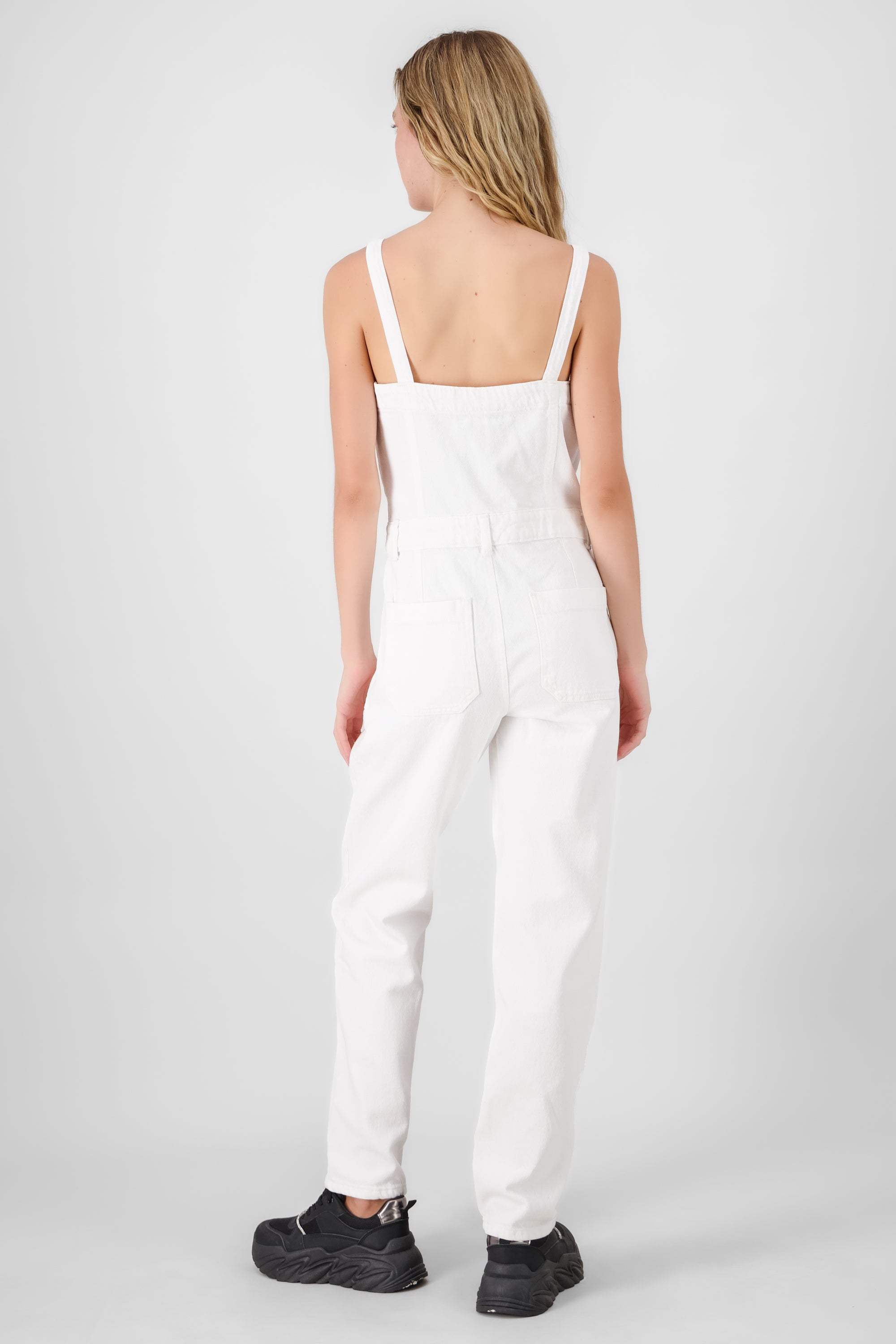 Overall straight con tirantes BLANCO