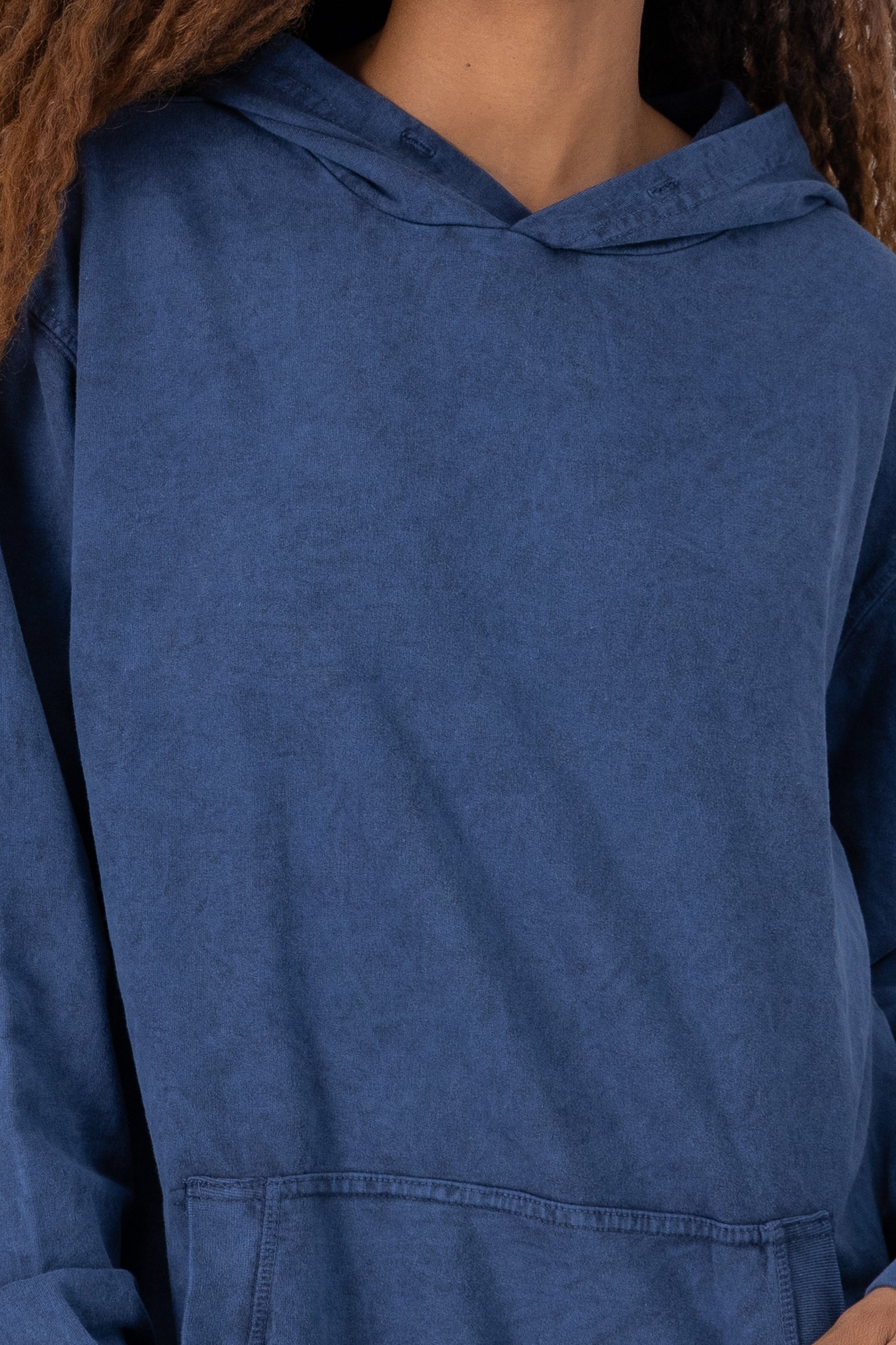 Sudadera efecto desgaste INDIGO