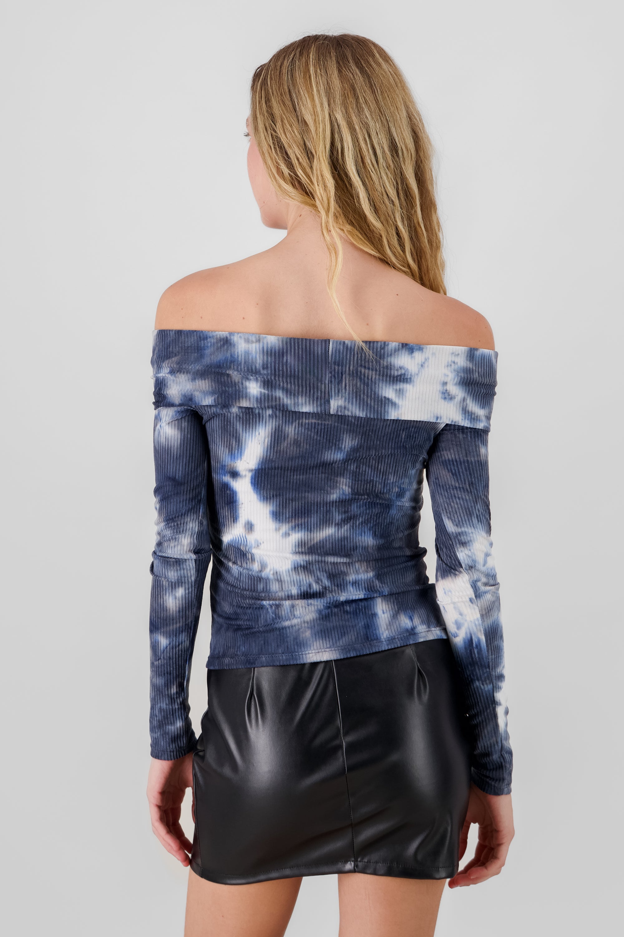 Top off shoulder degradado AZUL REY COMBO