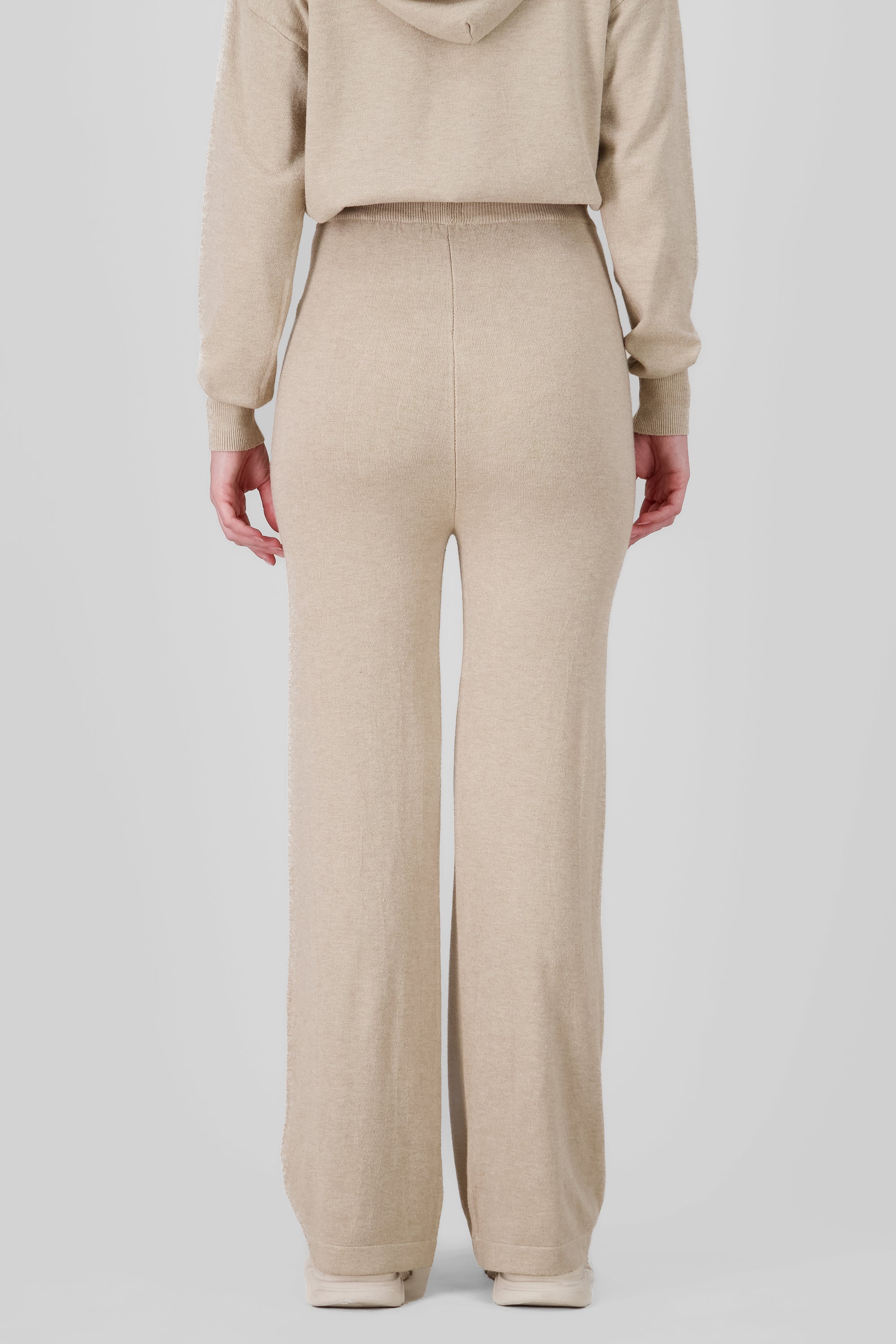 Pantalon tejido de punto BEIGE