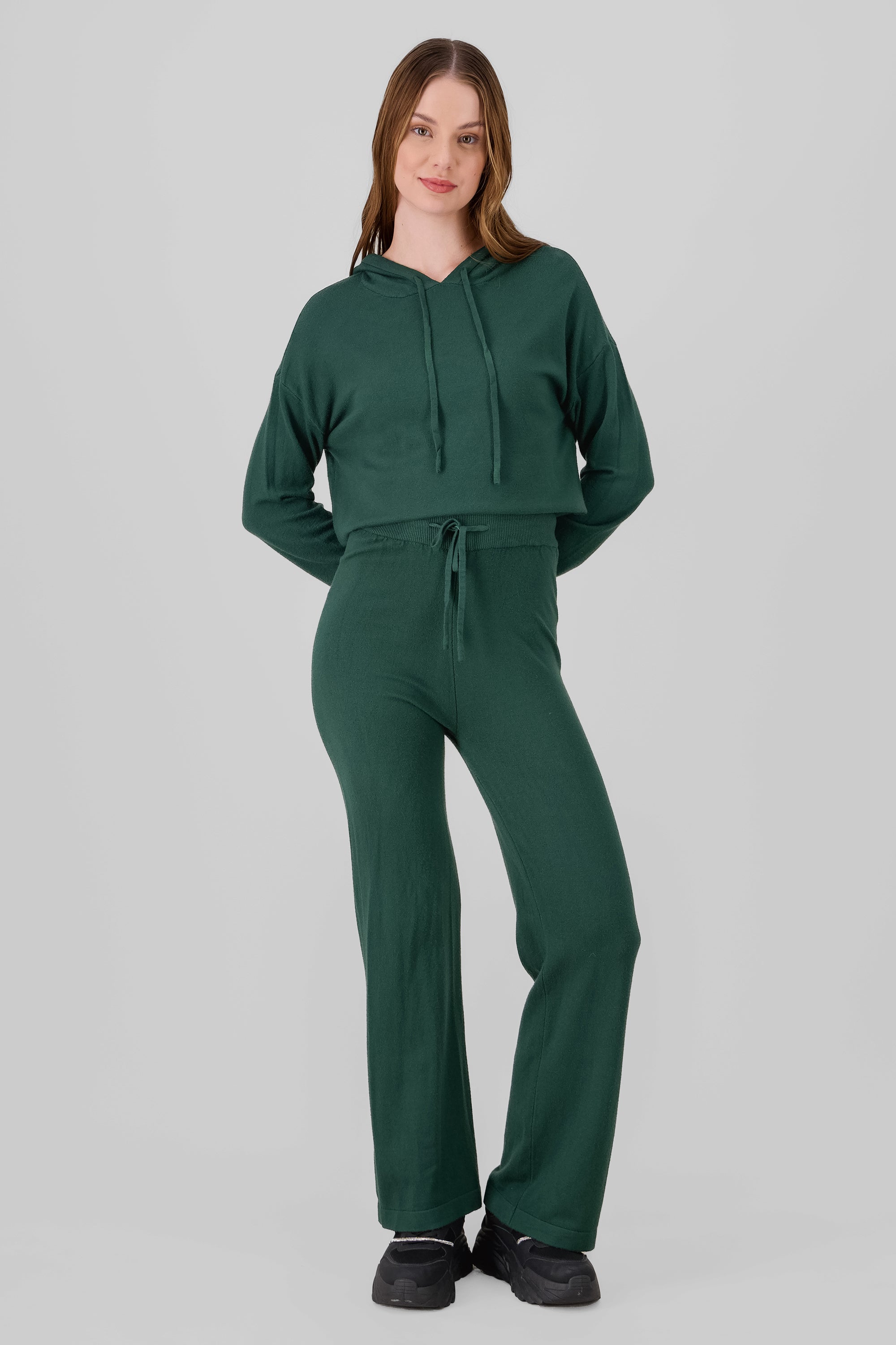 Pantalon tejido de punto VERDE