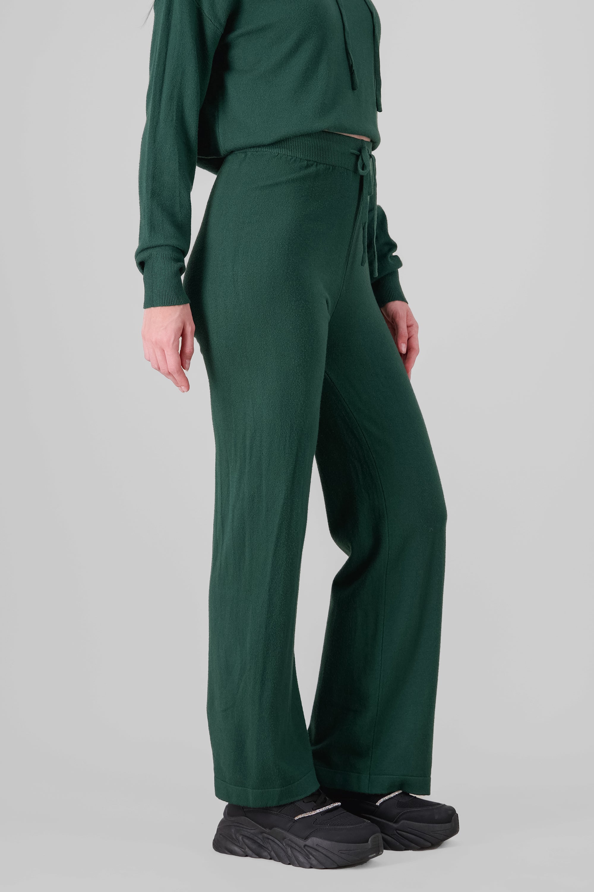 Pantalon tejido de punto VERDE