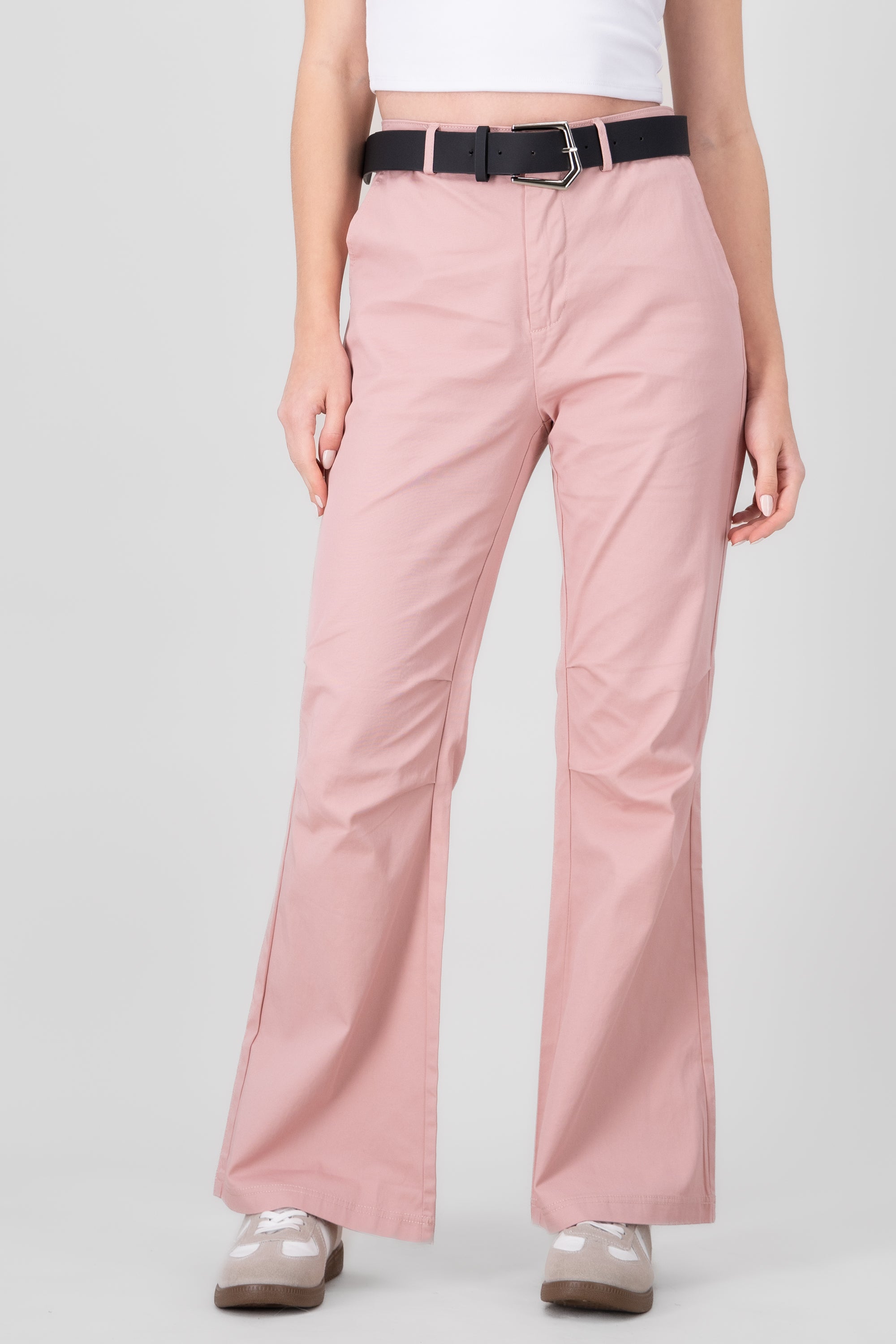 Pantalon detalle costuras ROSA