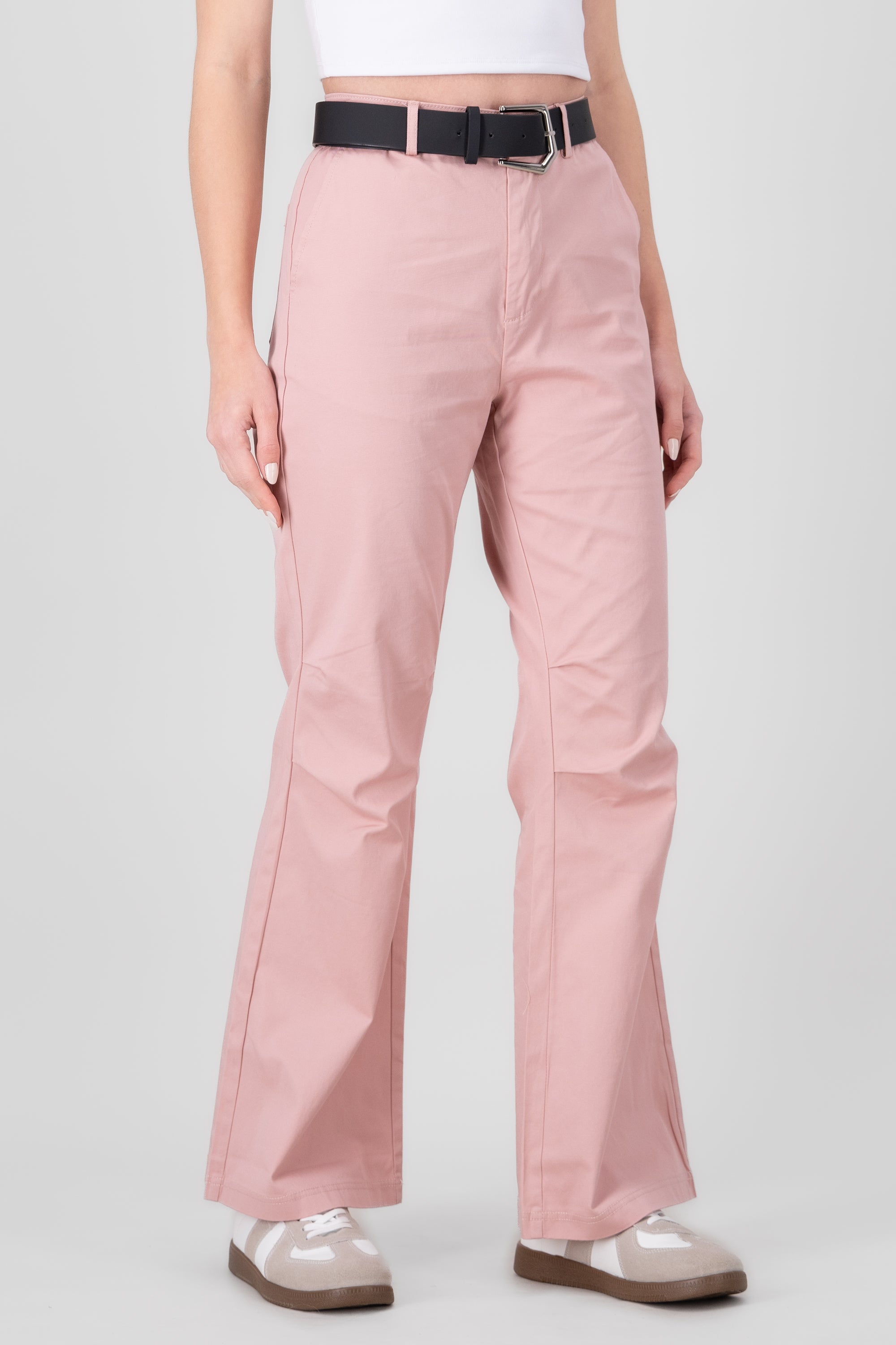 Pantalon detalle costuras ROSA