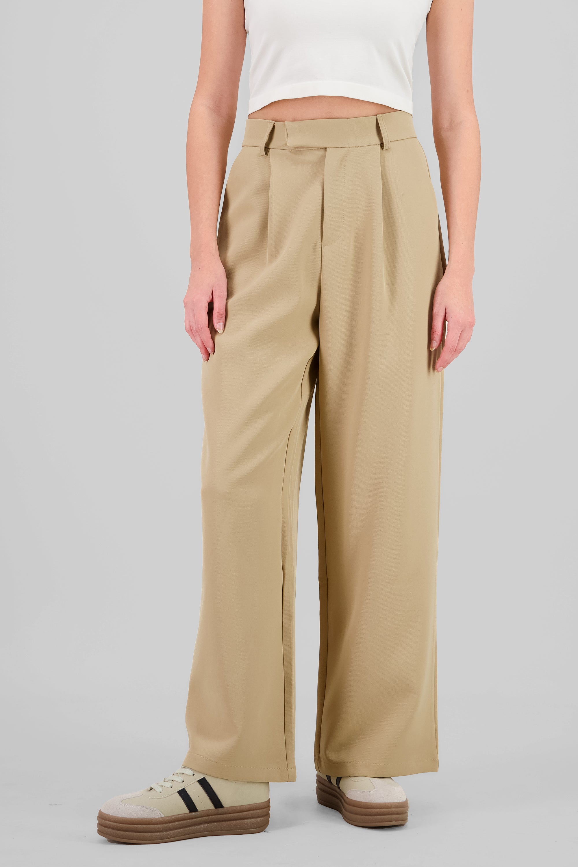 Pantalon de vestir fluido BEIGE