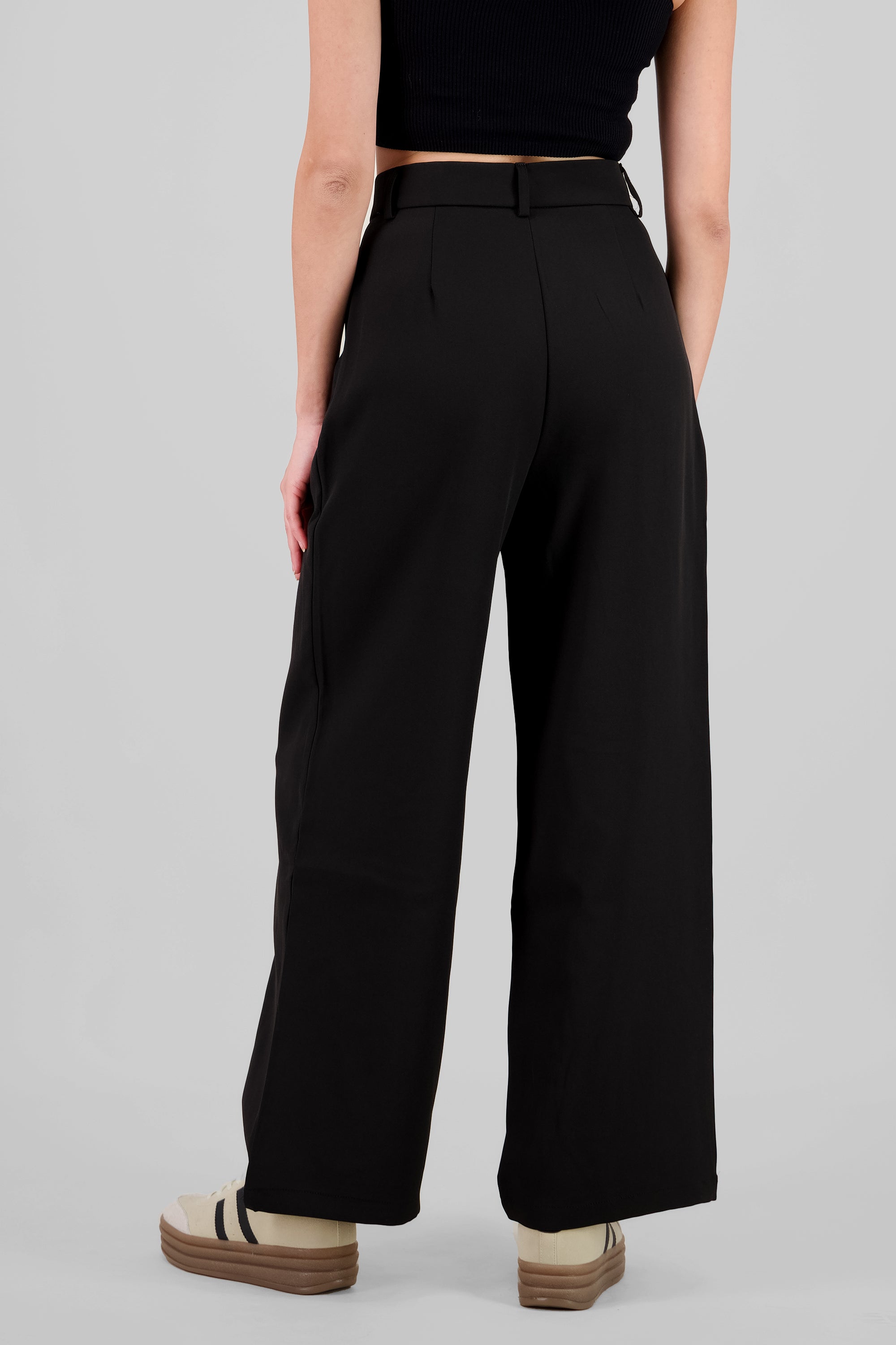 Pantalon de vestir fluido NEGRO