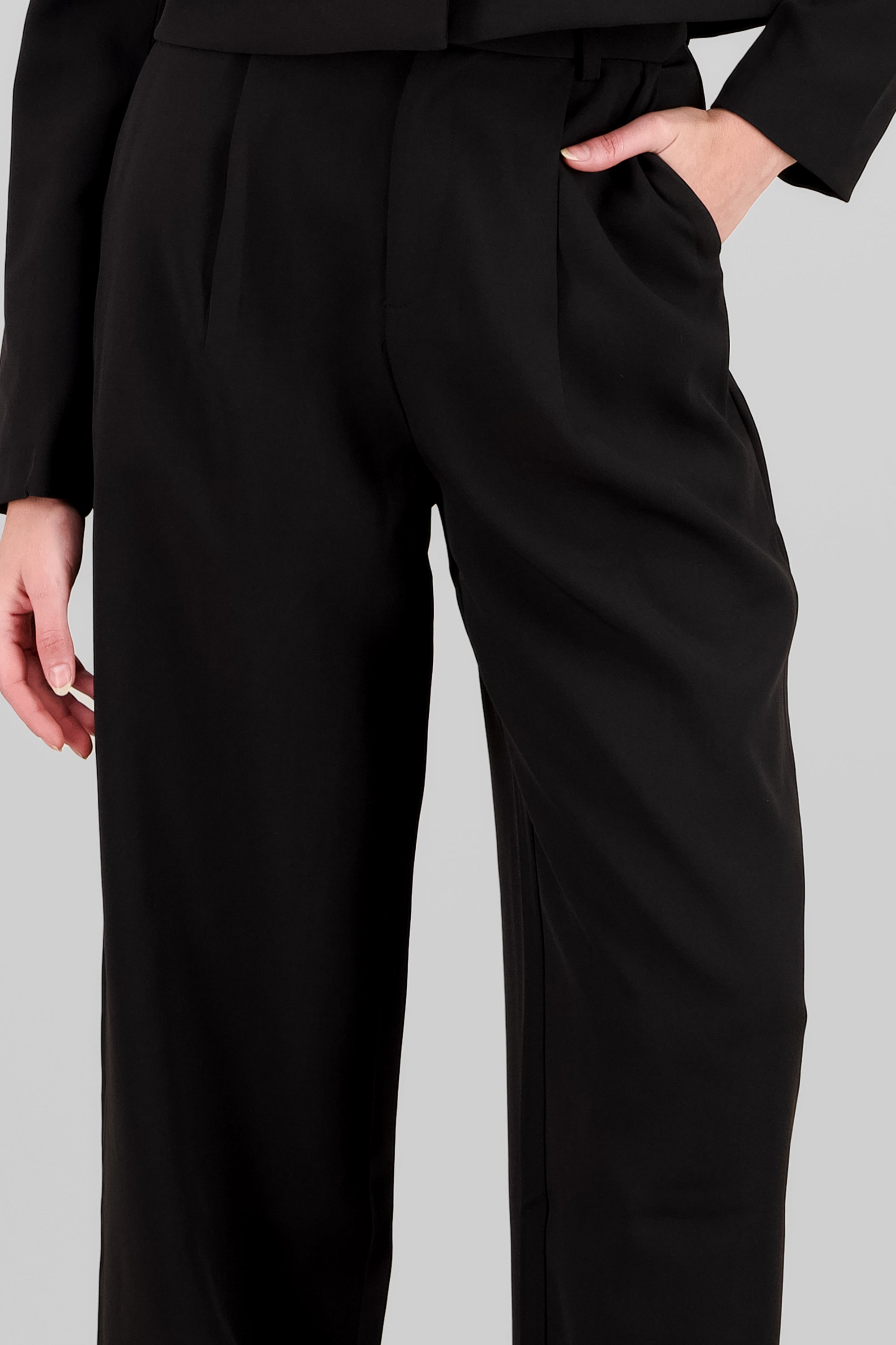 Pantalon de vestir fluido NEGRO