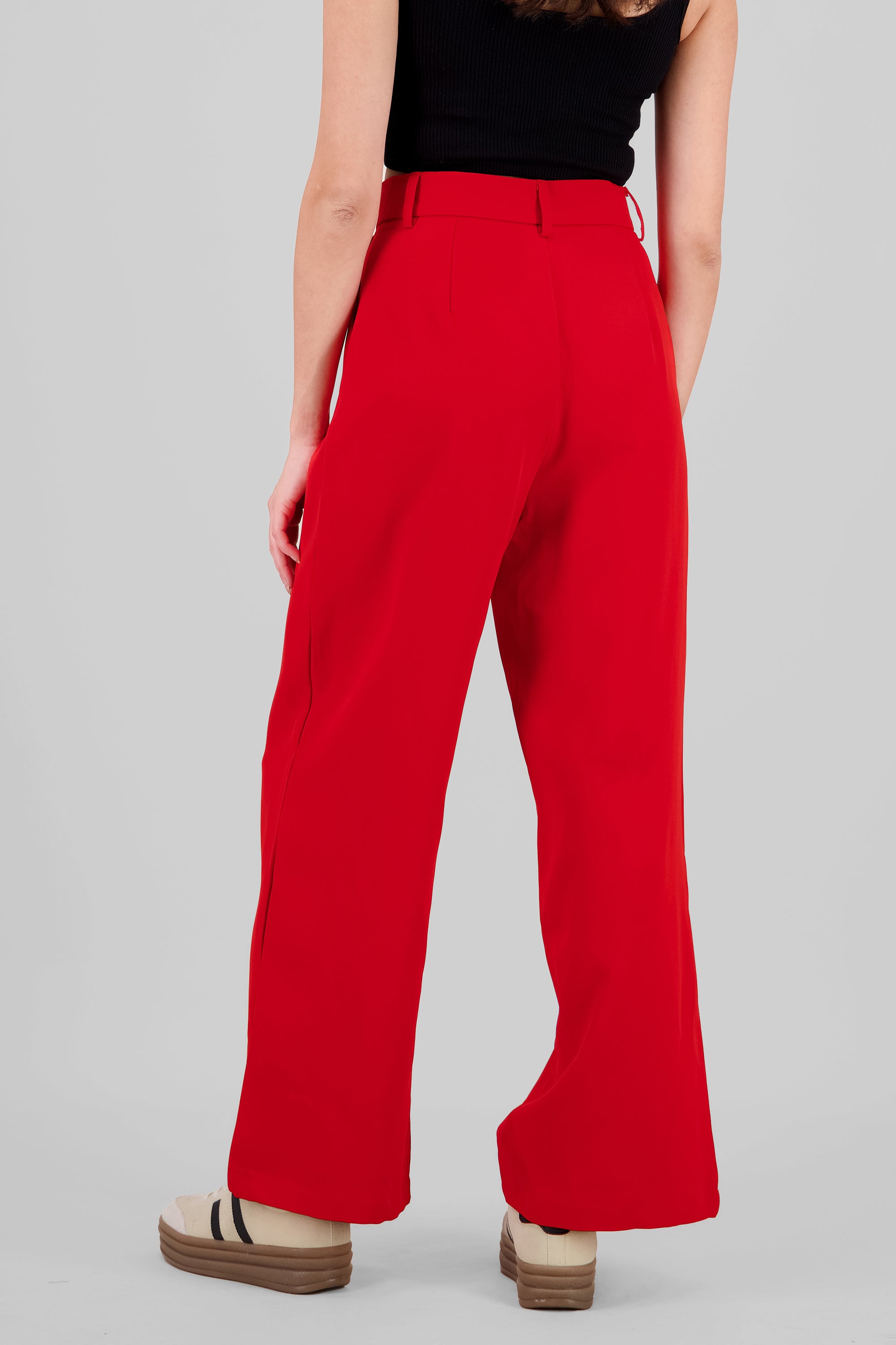 Pantalon de vestir fluido ROJO