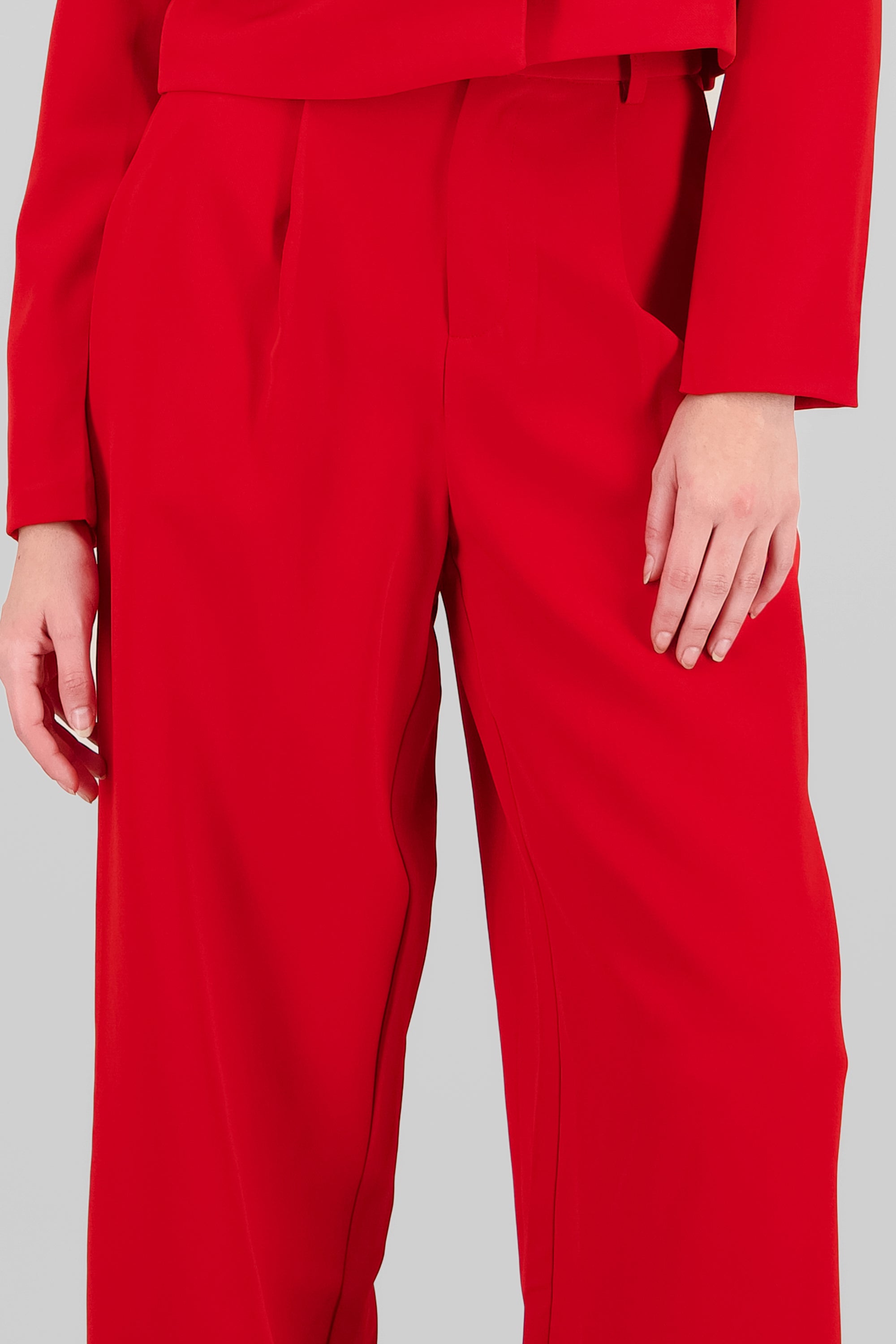 Pantalon de vestir fluido ROJO