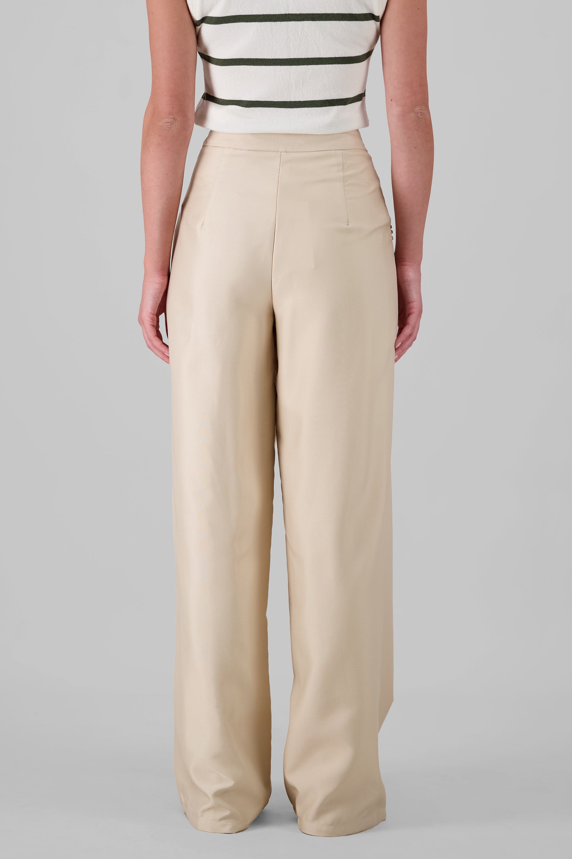 Pantalon sastre detalle brillos BEIGE