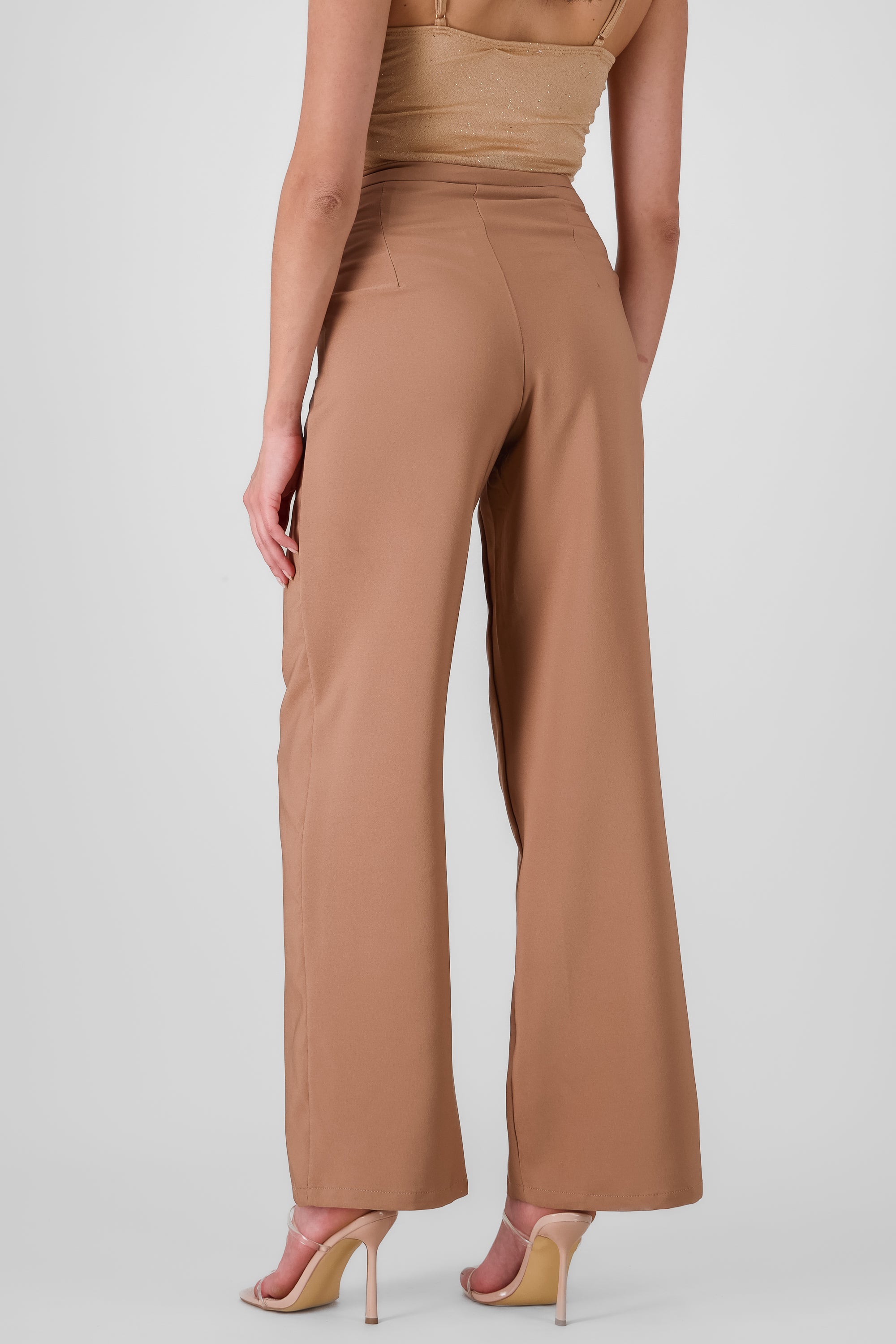 Pantalon sastre detalle brillos KHAKI