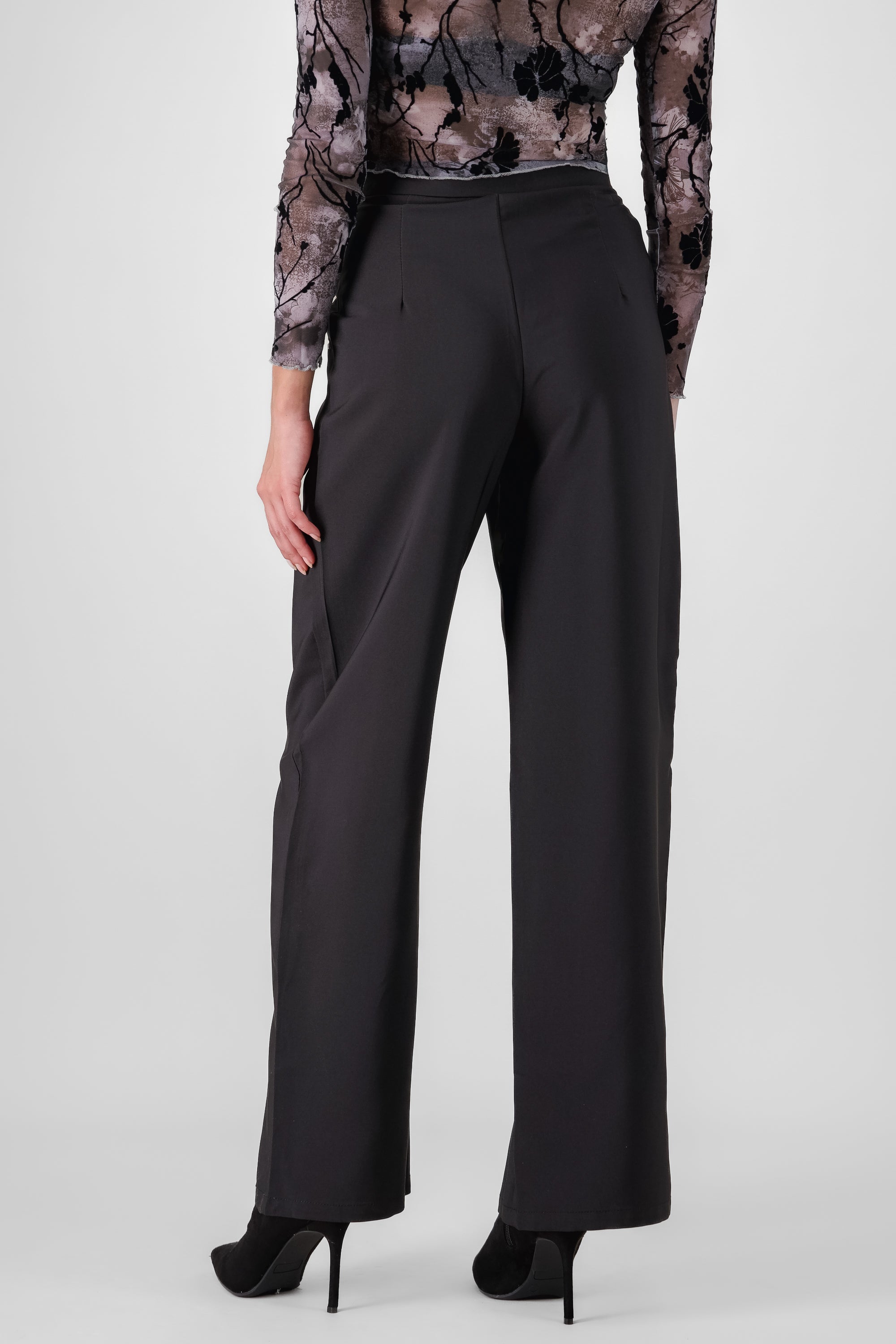 Pantalon sastre detalle brillos NEGRO