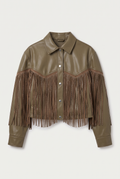Chamarra Fringe Brillos