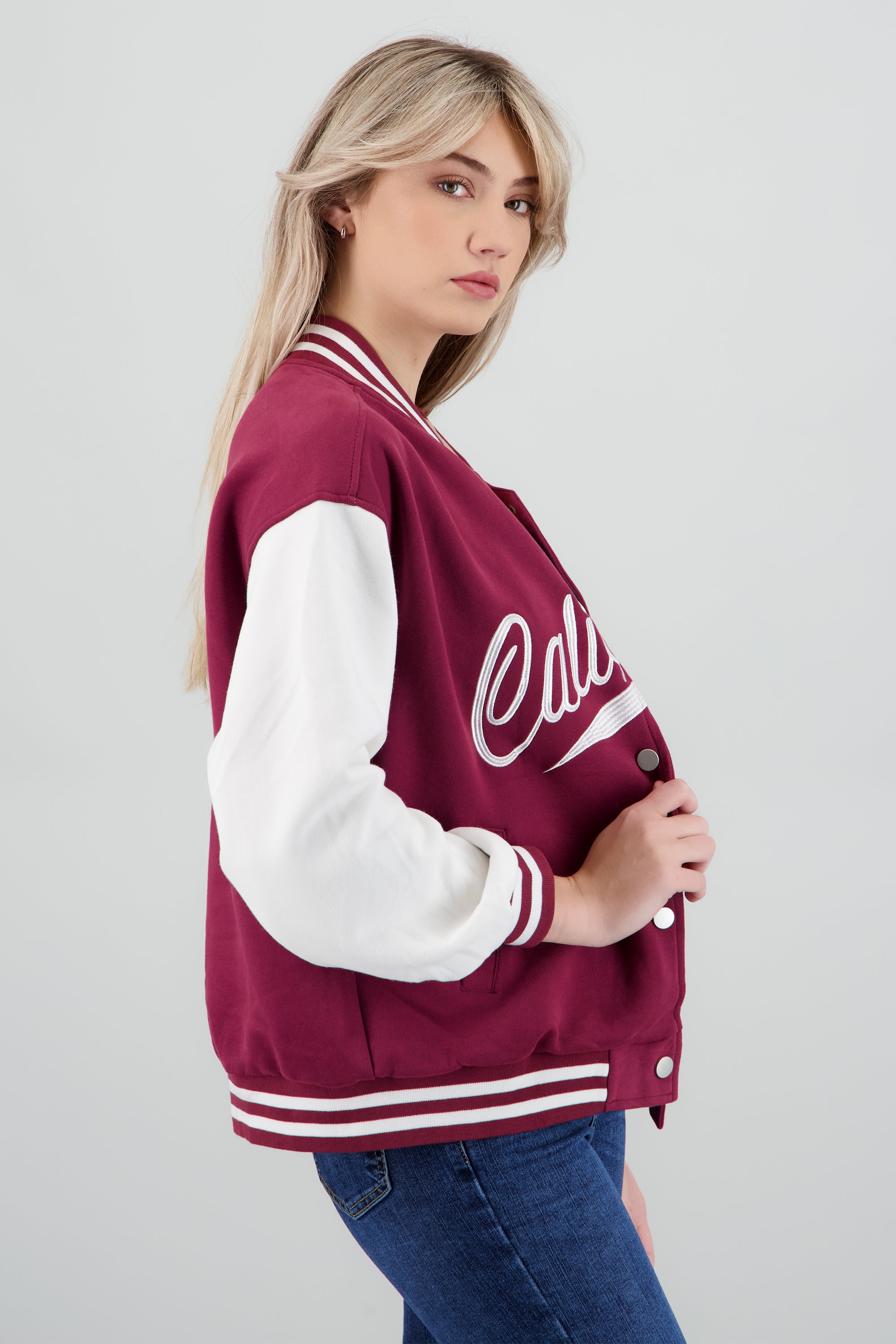 CHAMARRA BOMBER CALIFORNIA CIRUELA