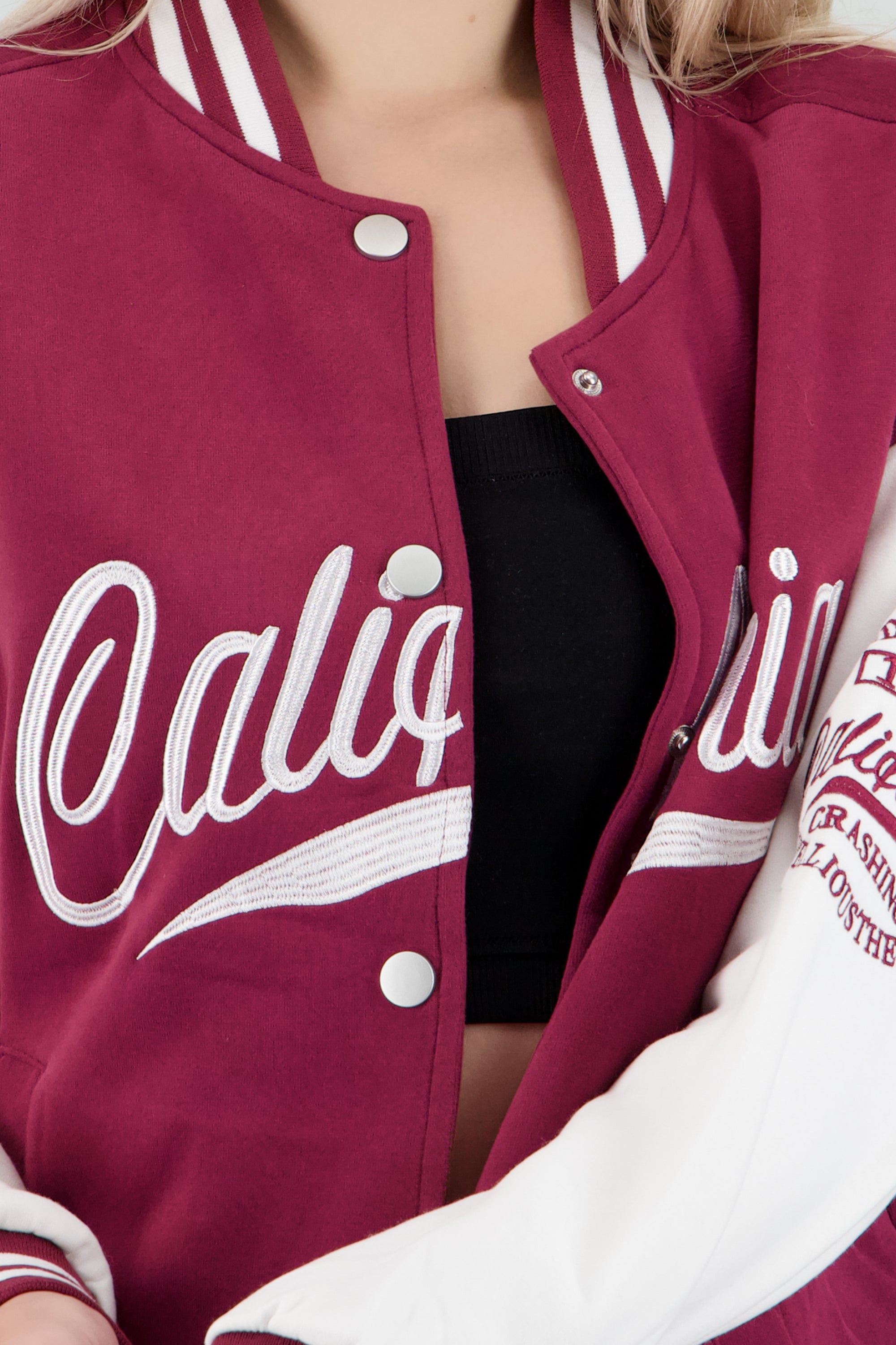 CHAMARRA BOMBER CALIFORNIA CIRUELA