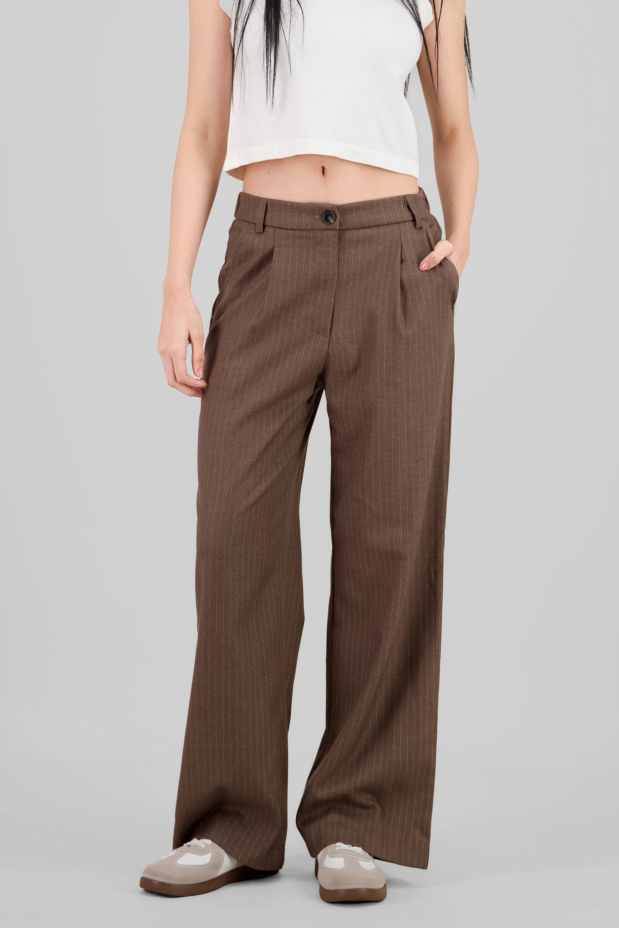 Pantalo sastre recto BEIGE