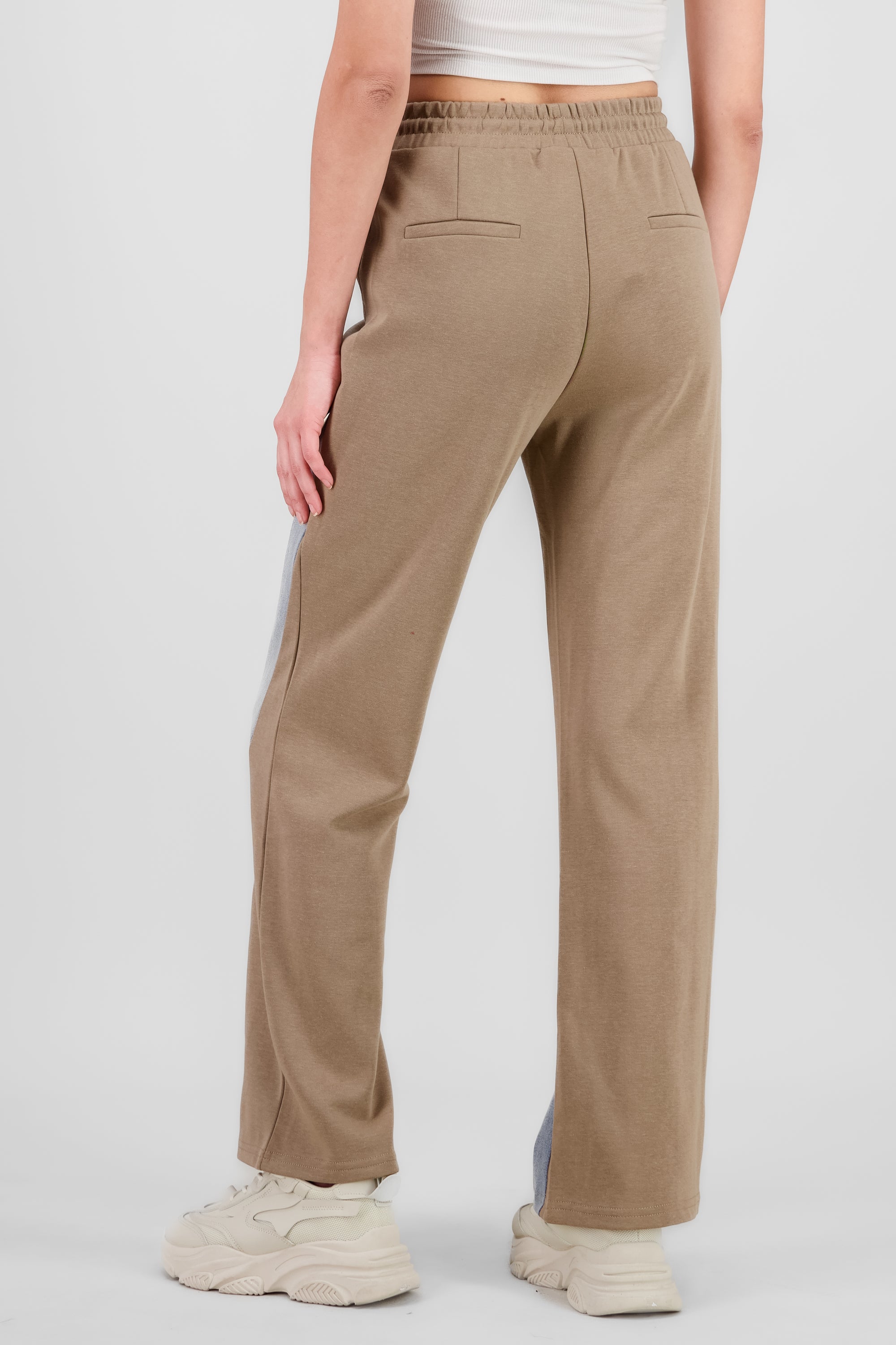 Pantalon recto liso BEIGE