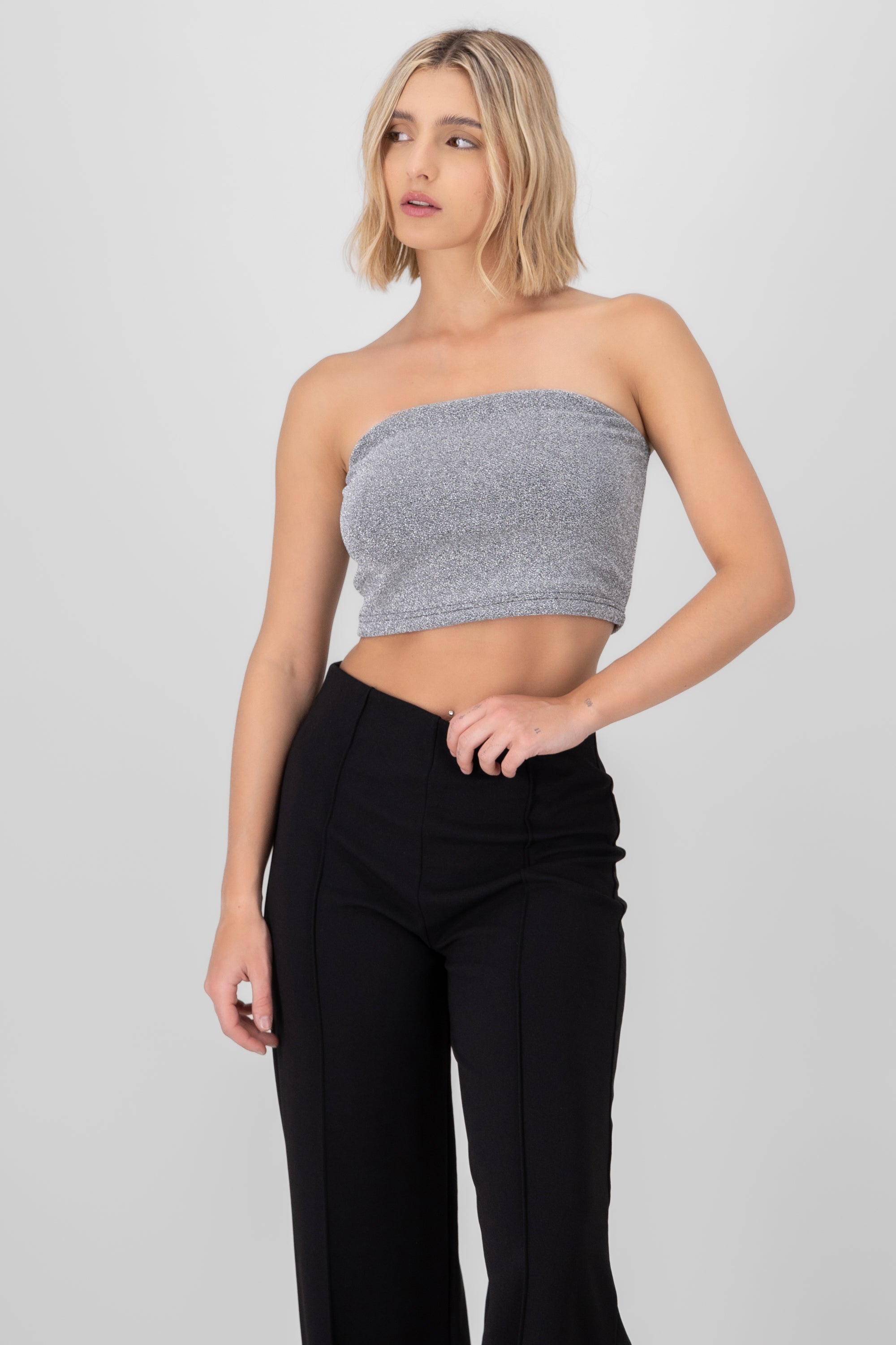 Top bandeau lurex PLATA