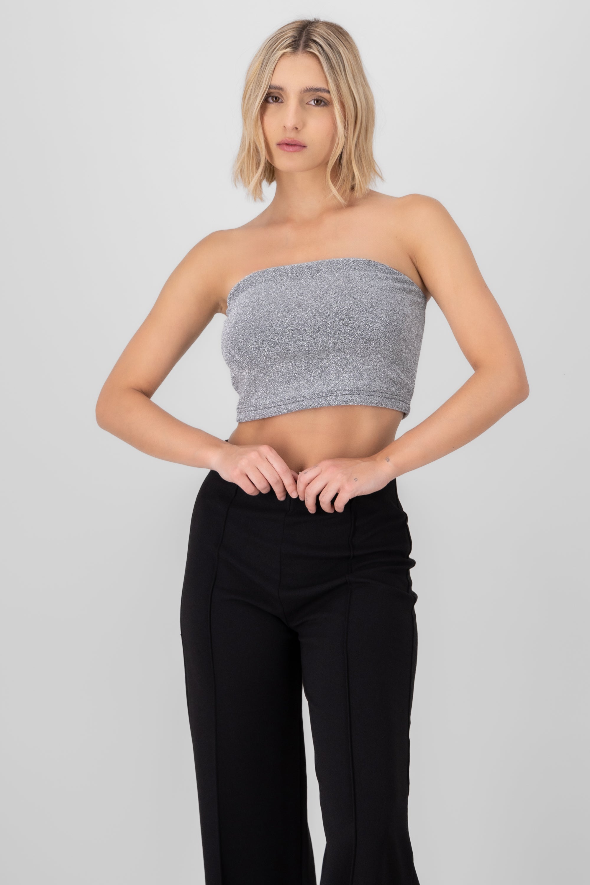 Top bandeau lurex PLATA