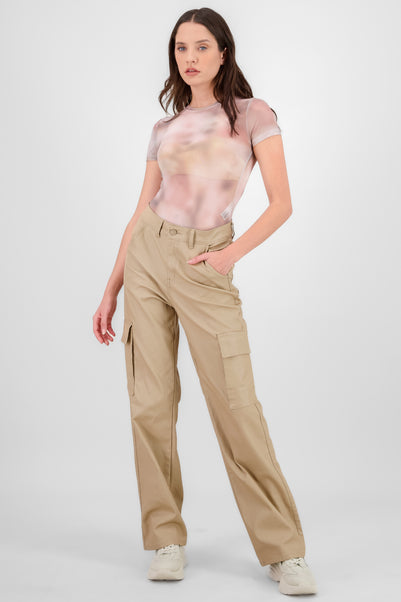 Pantalon cargo pu