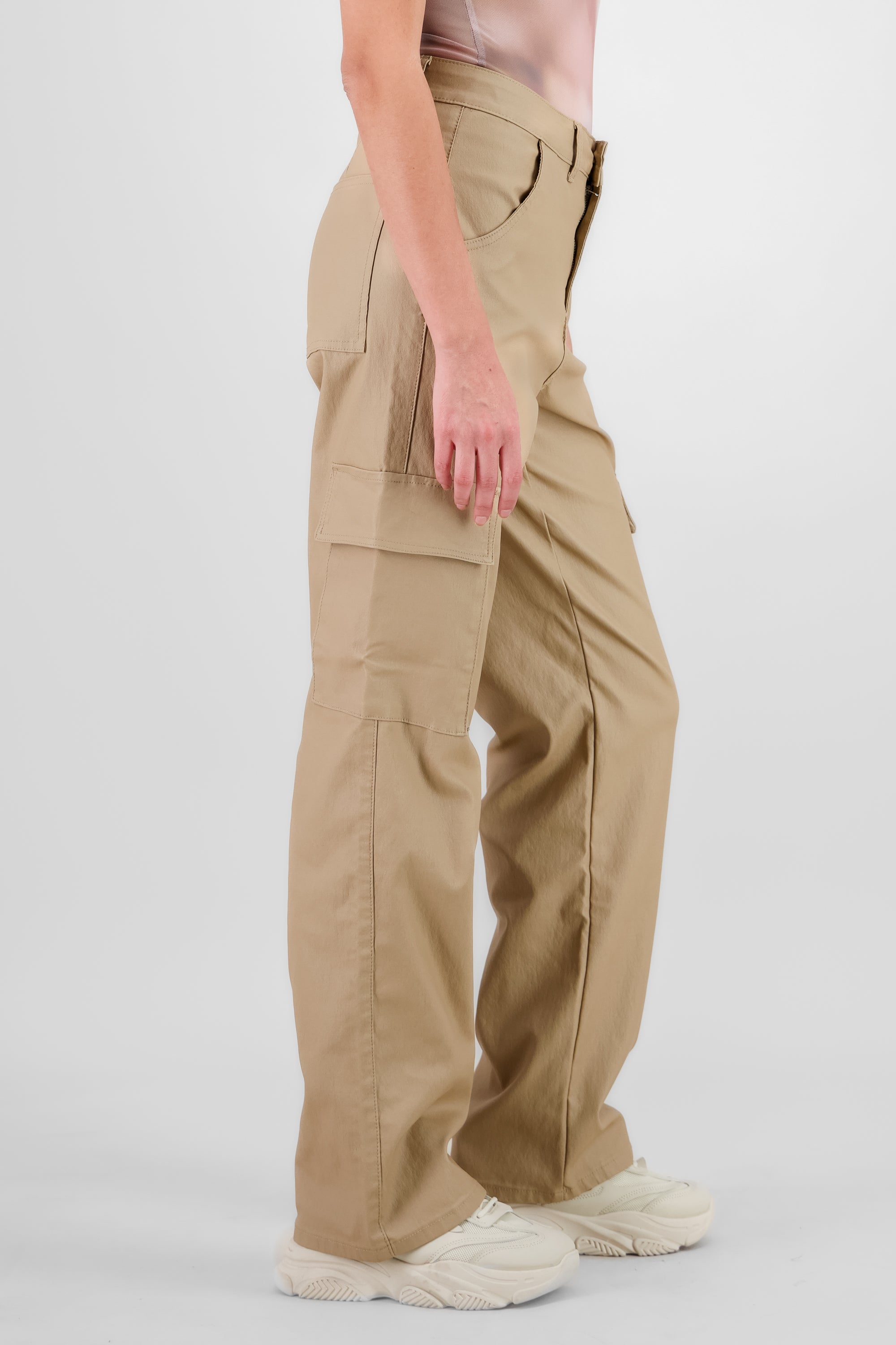 Pantalon cargo pu BEIGE