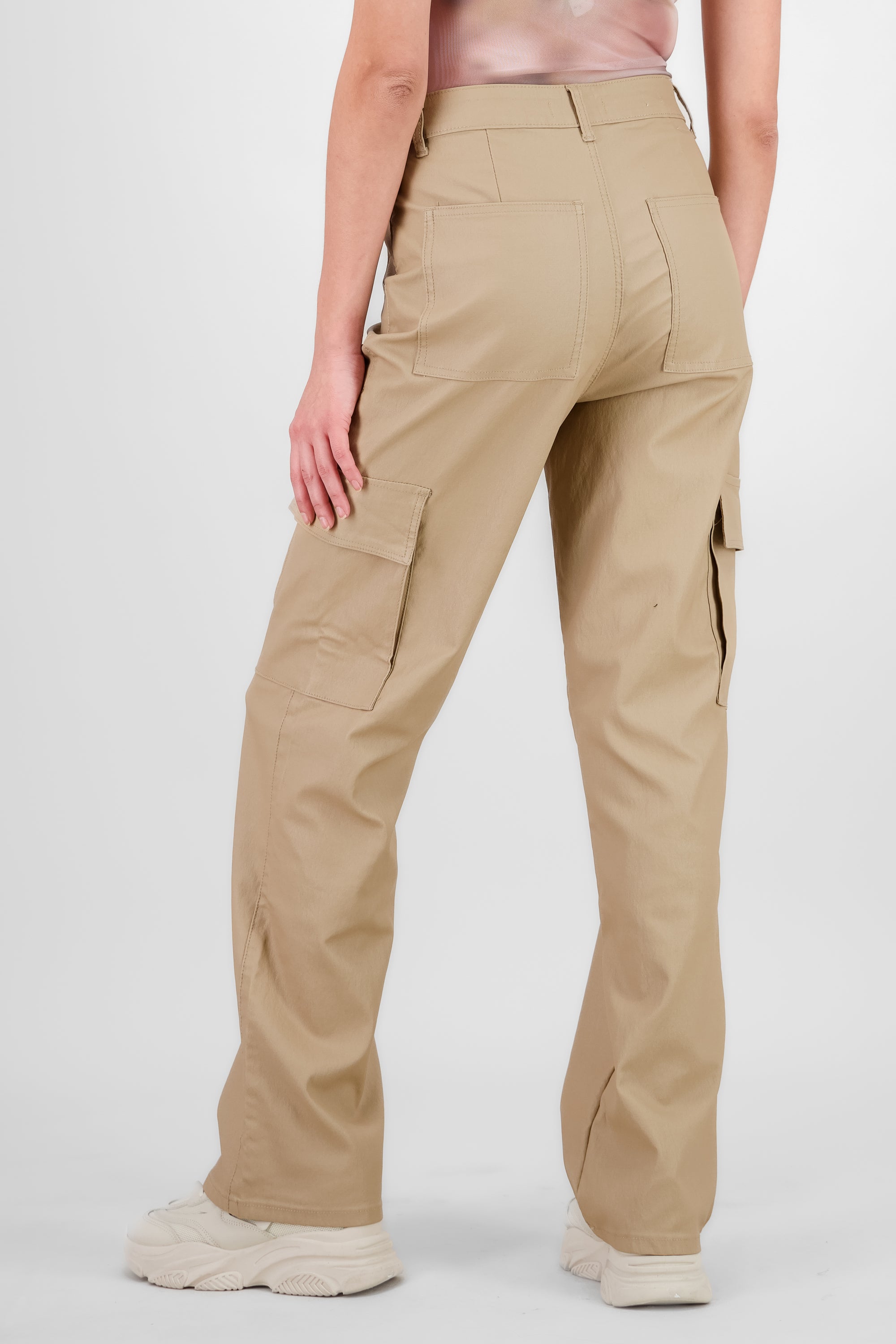 Pantalon cargo pu BEIGE