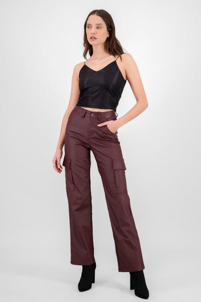 Pantalon cargo pu