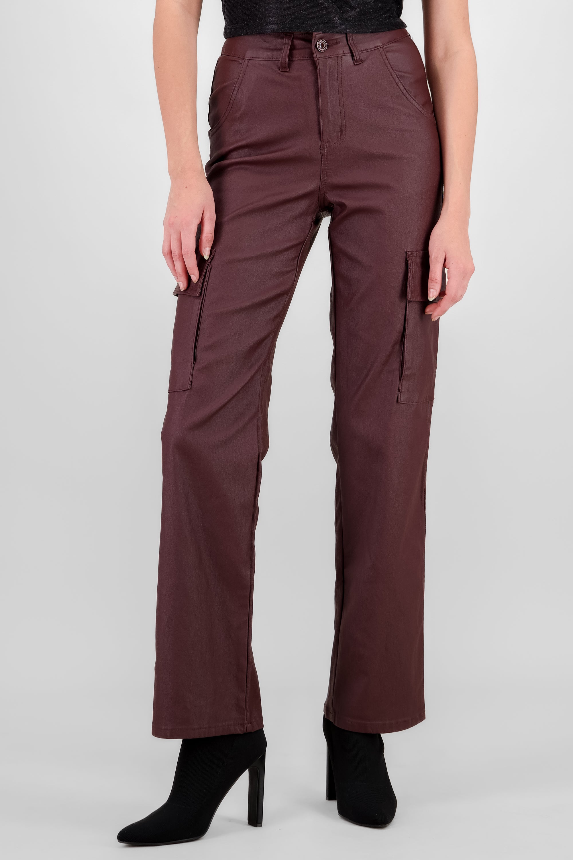 Pantalon cargo pu CAFE