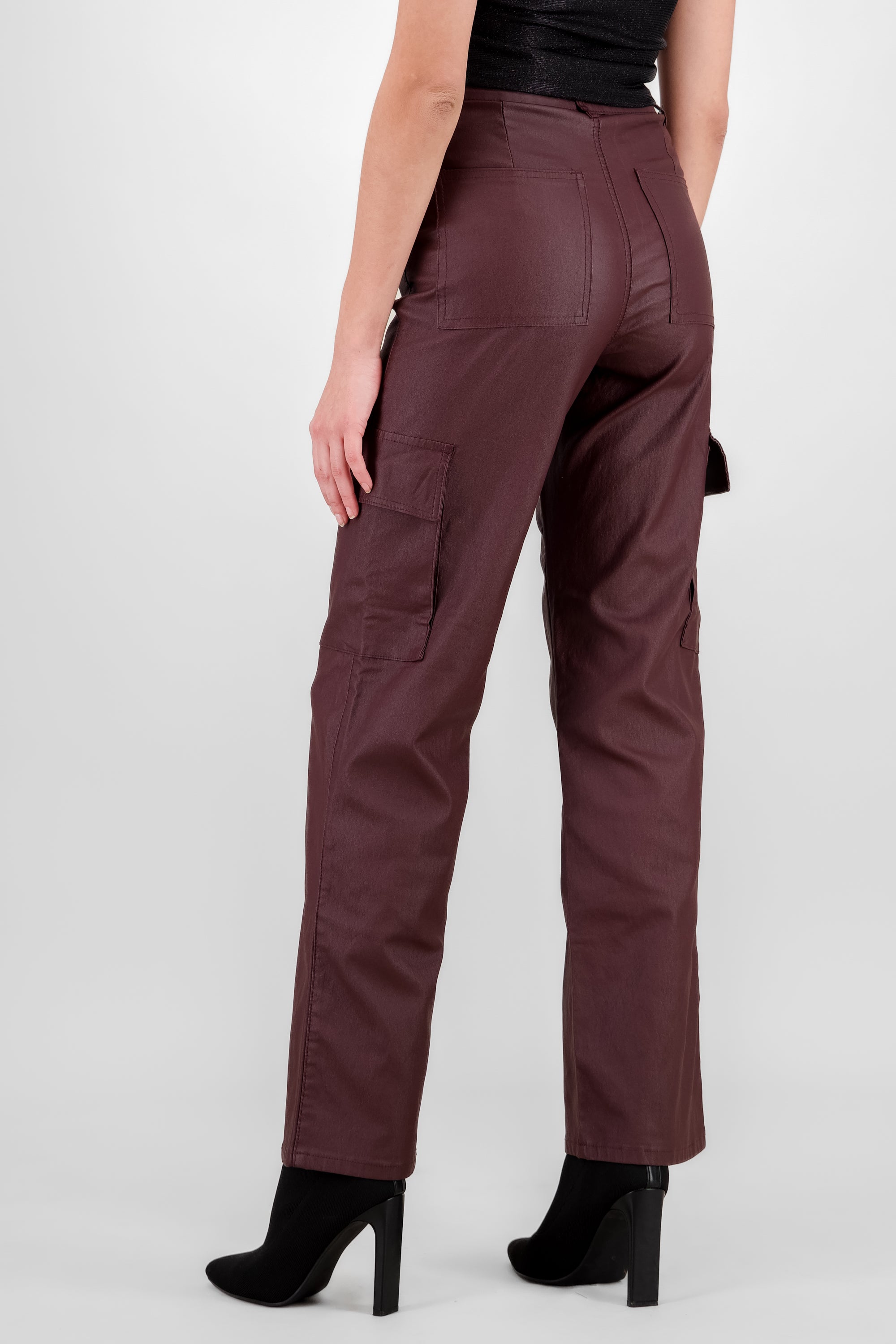 Pantalon cargo pu CAFE