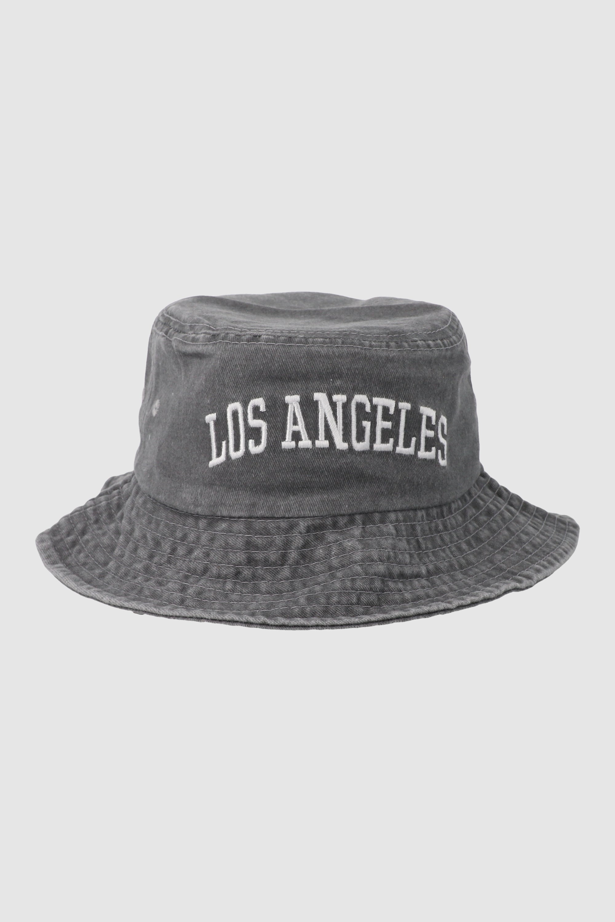 Bucket hat los angeles efecto vintage GRIS