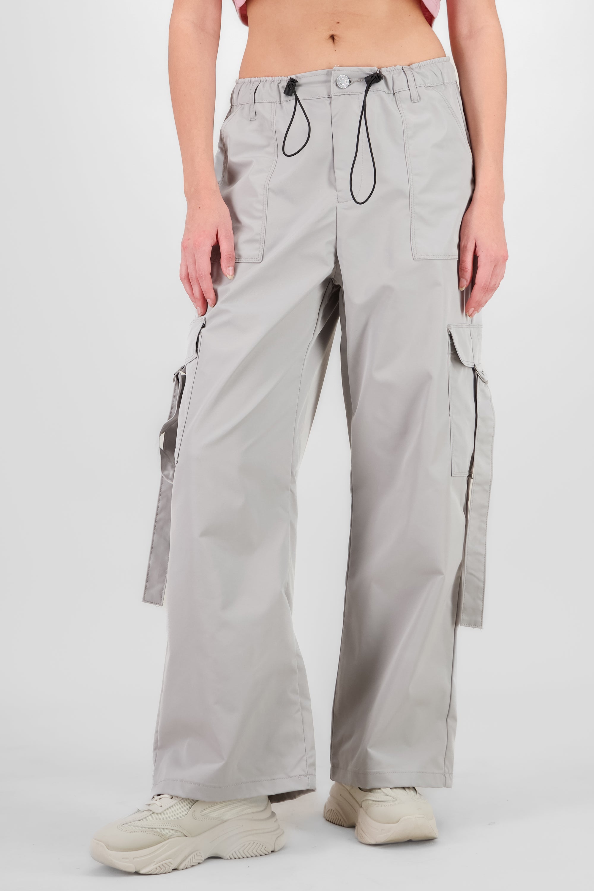 Pantalon cargo amplio GRIS