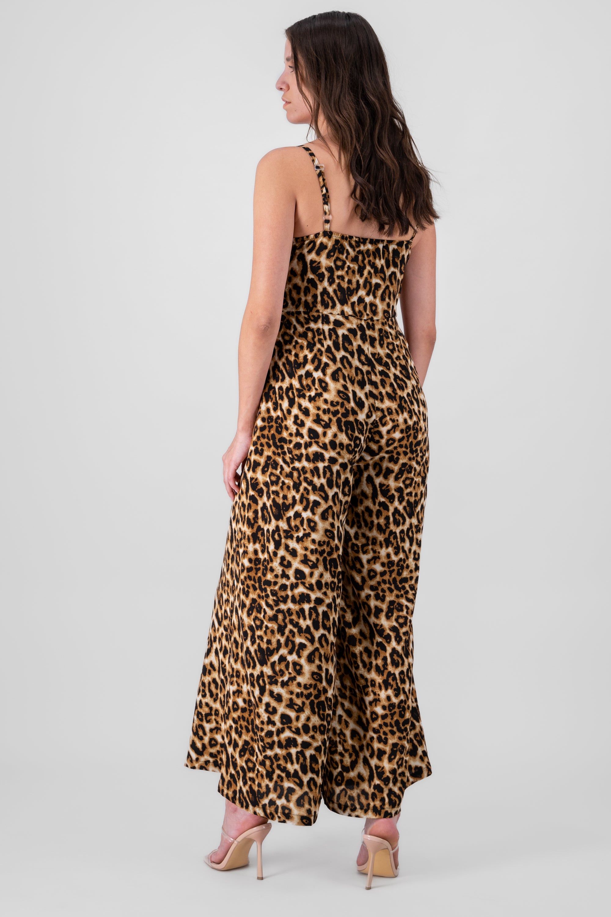 Jumpsuit tirantes animal print NEGRO COMBO