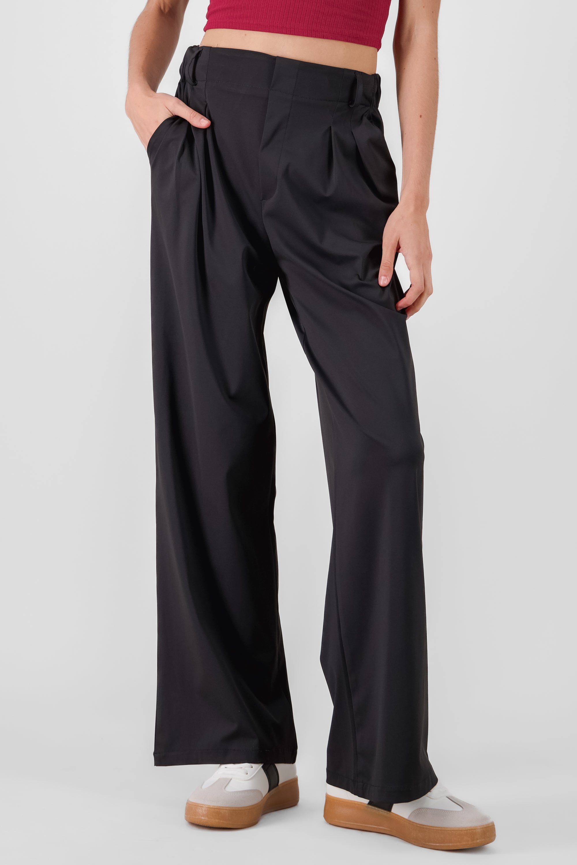 Pantalon vestir fluido NEGRO