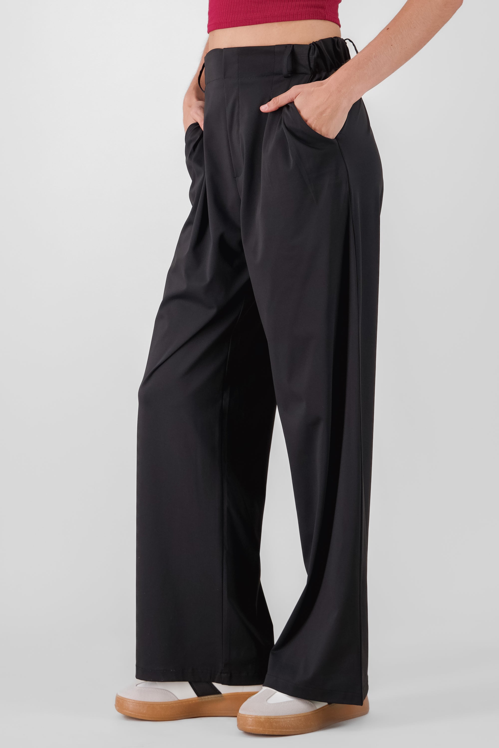 Pantalon vestir fluido NEGRO