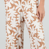 Pantalon amplio estampado tropical