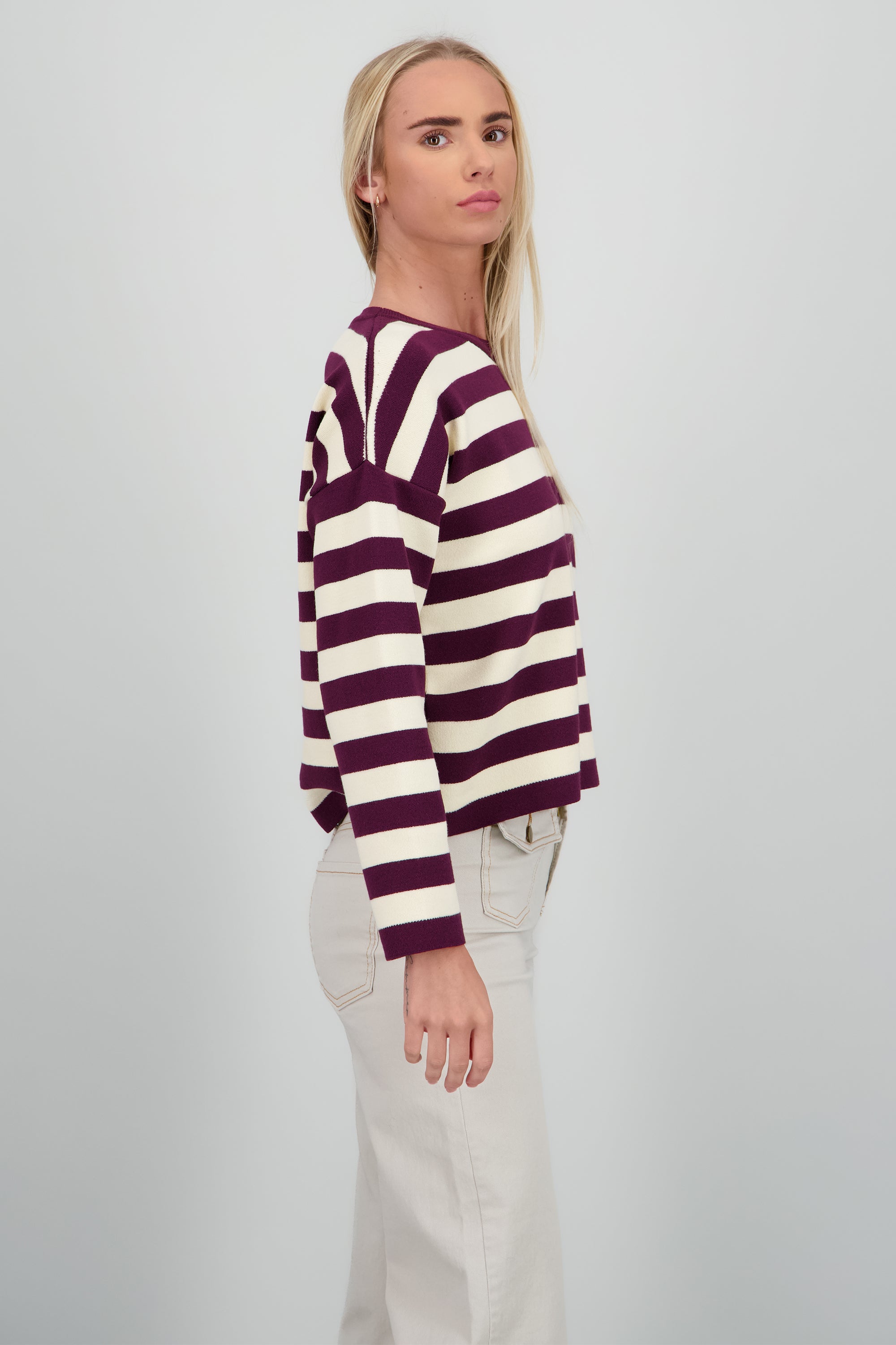 Sueter rayas tacto suave VINO