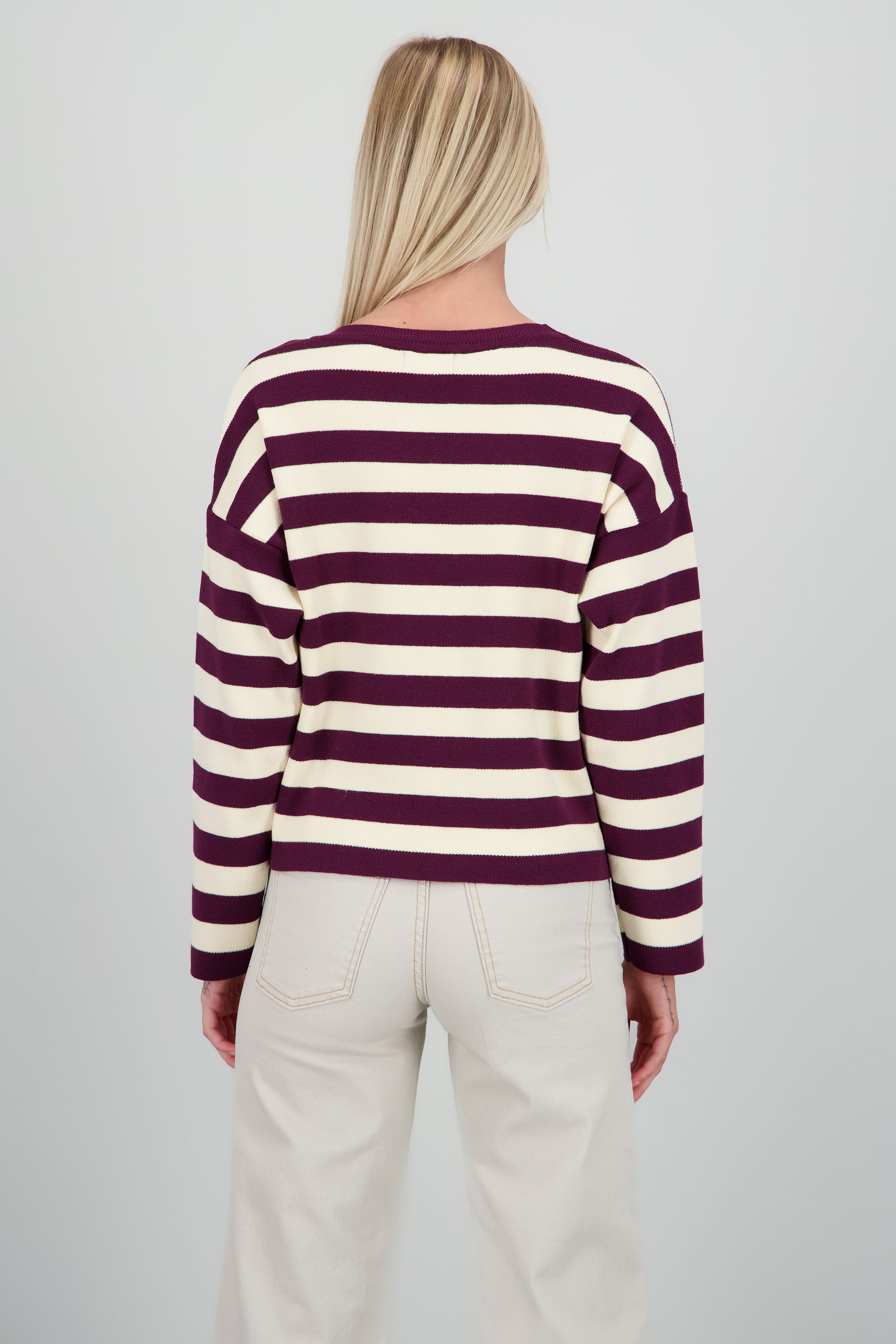 Sueter rayas tacto suave VINO