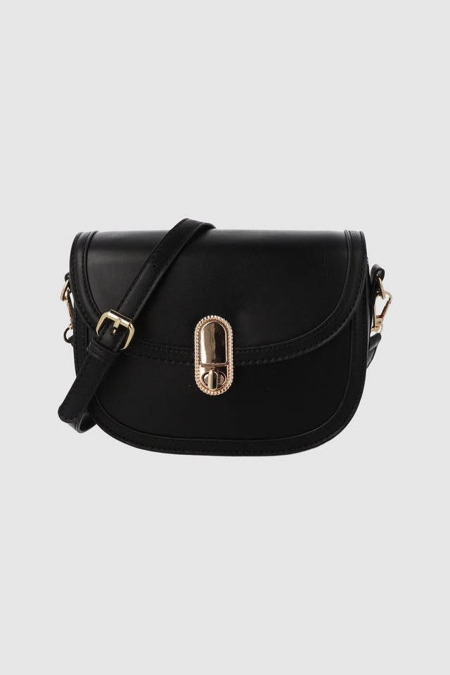 Bolsa crossbody tapa broche