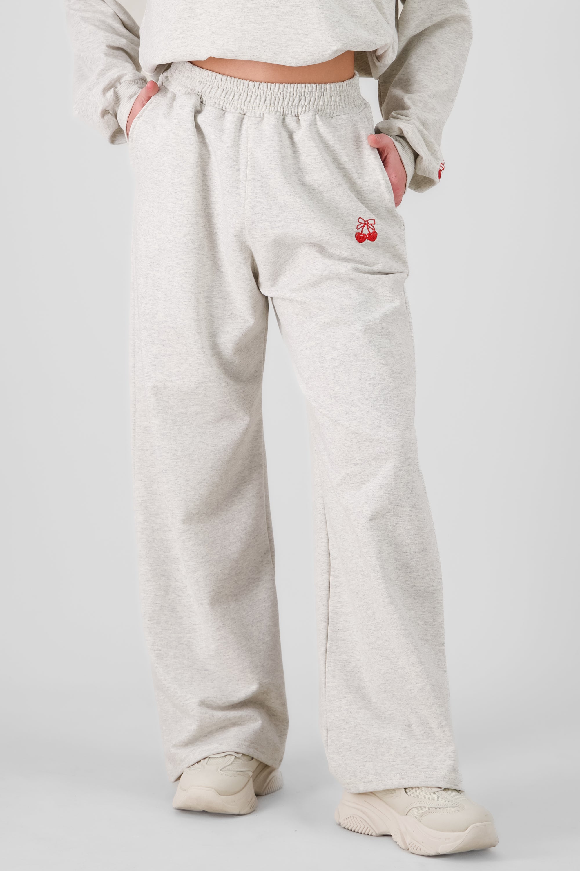 Joggers flare cerezas GRIS JASPE