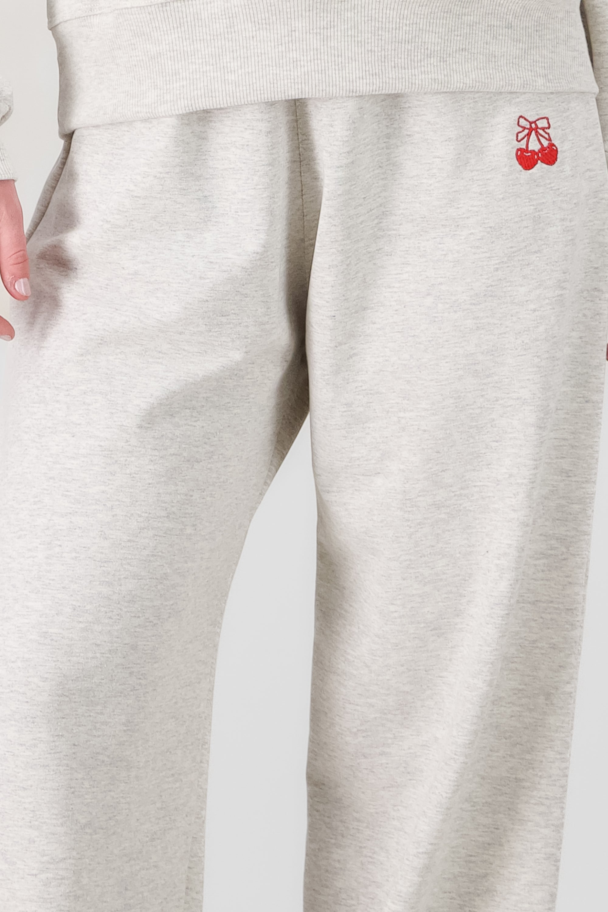 Joggers flare cerezas GRIS JASPE