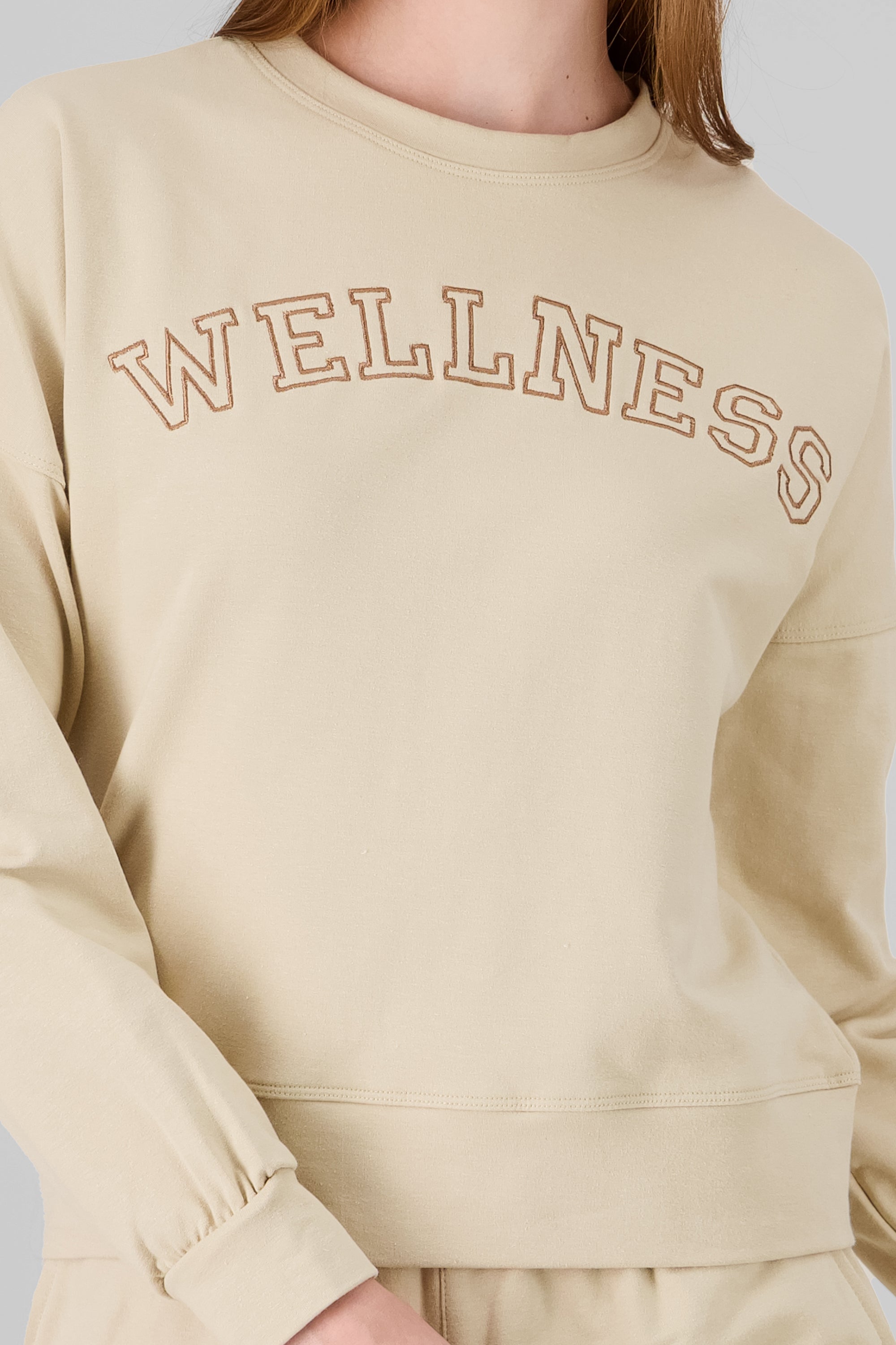 Sudadera wellness BEIGE