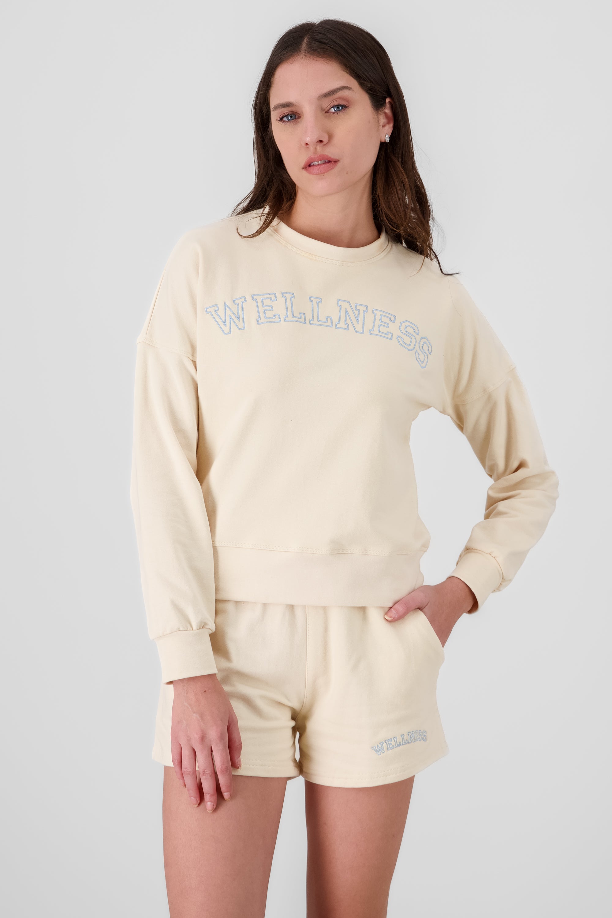 Sudadera wellness AMARILLO PASTEL