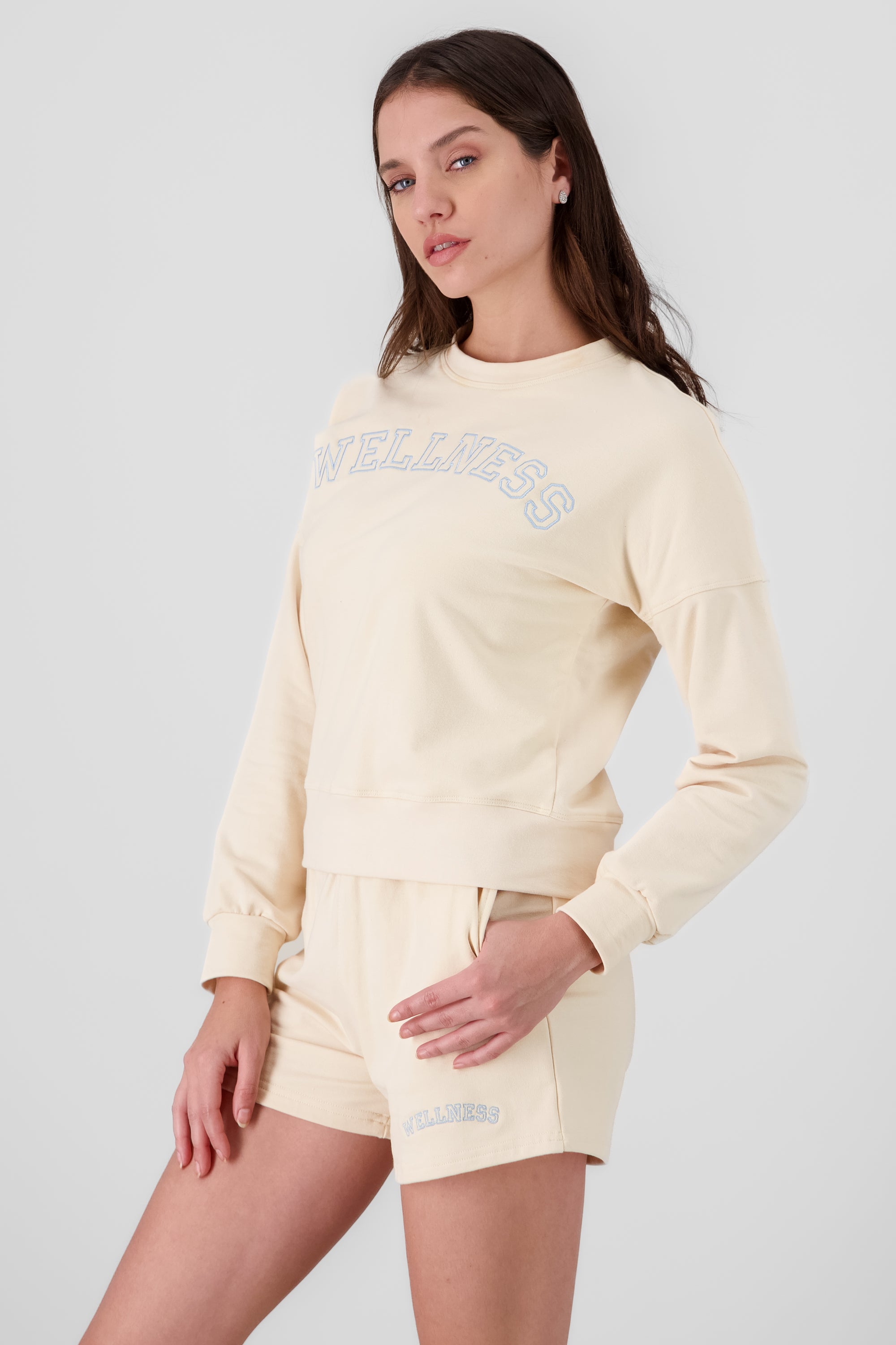 Sudadera wellness AMARILLO PASTEL