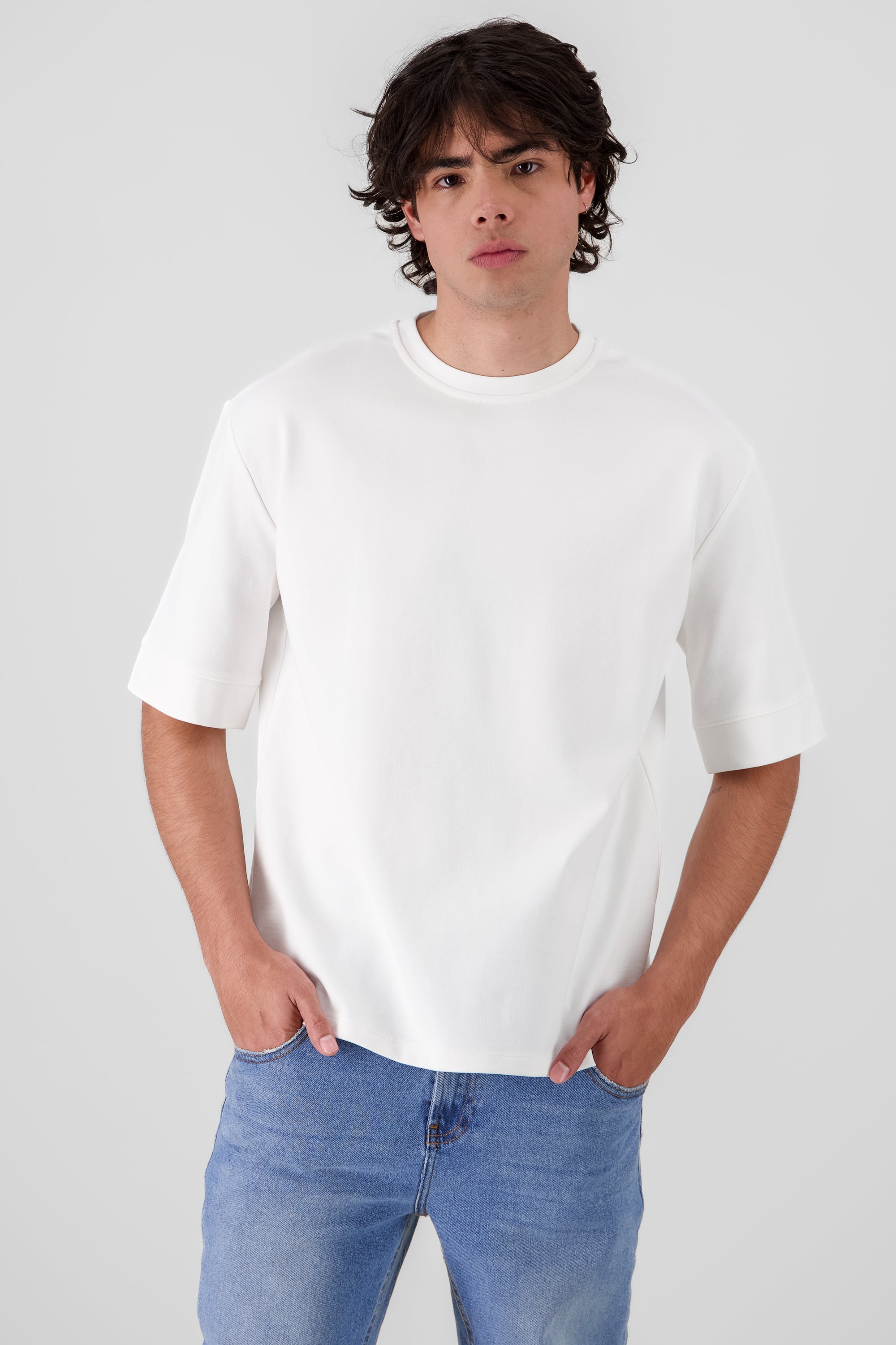 Playera os pesada BLANCO