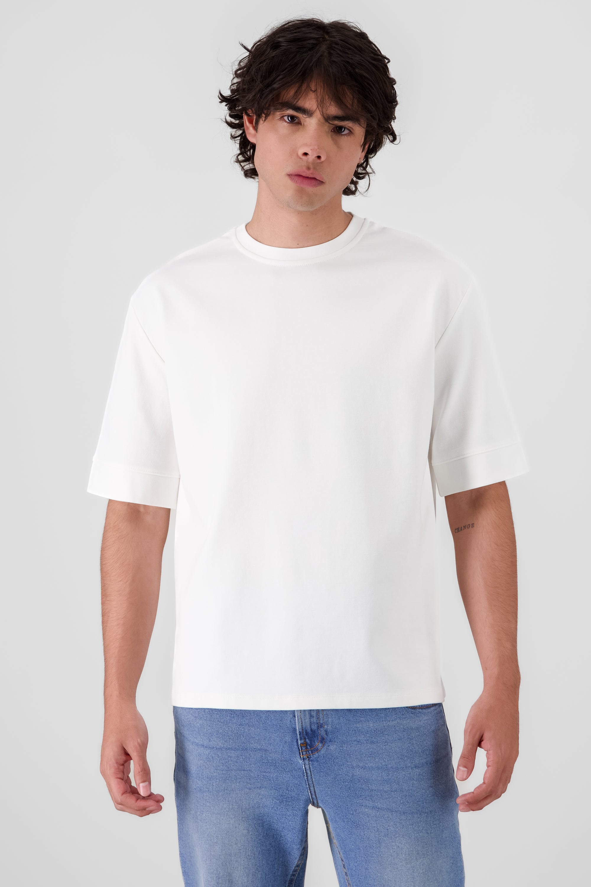 Playera os pesada BLANCO