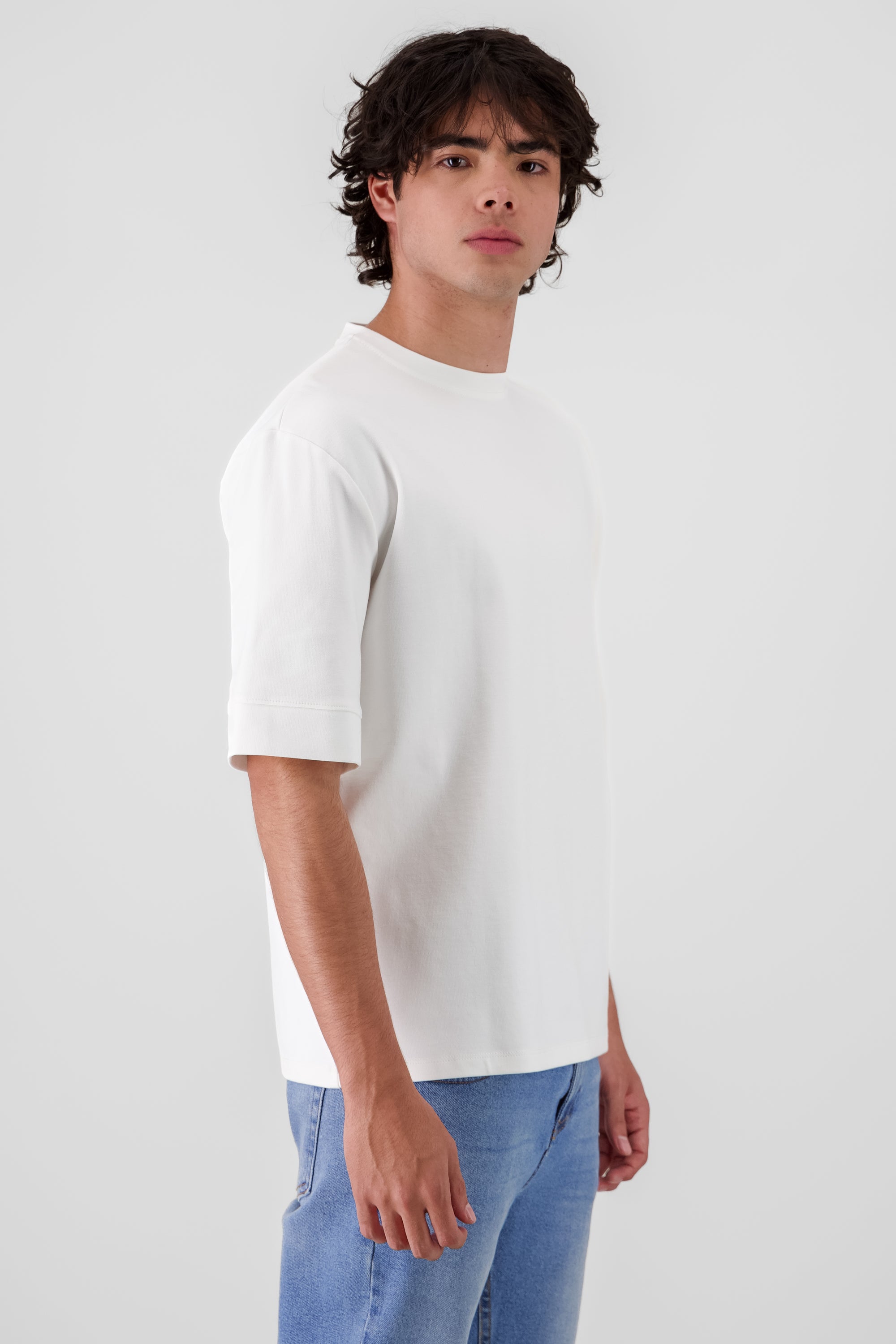 Playera os pesada BLANCO