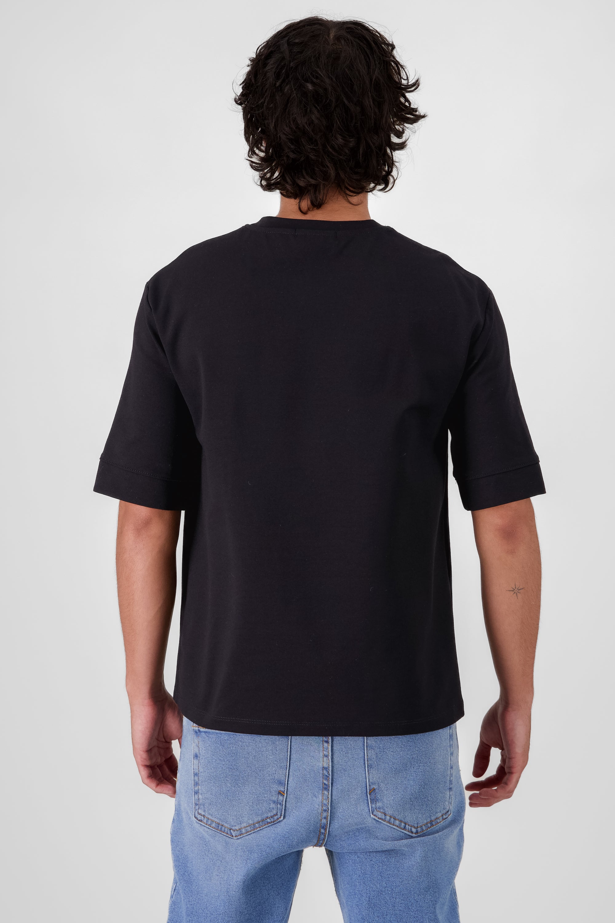 Playera os pesada NEGRO