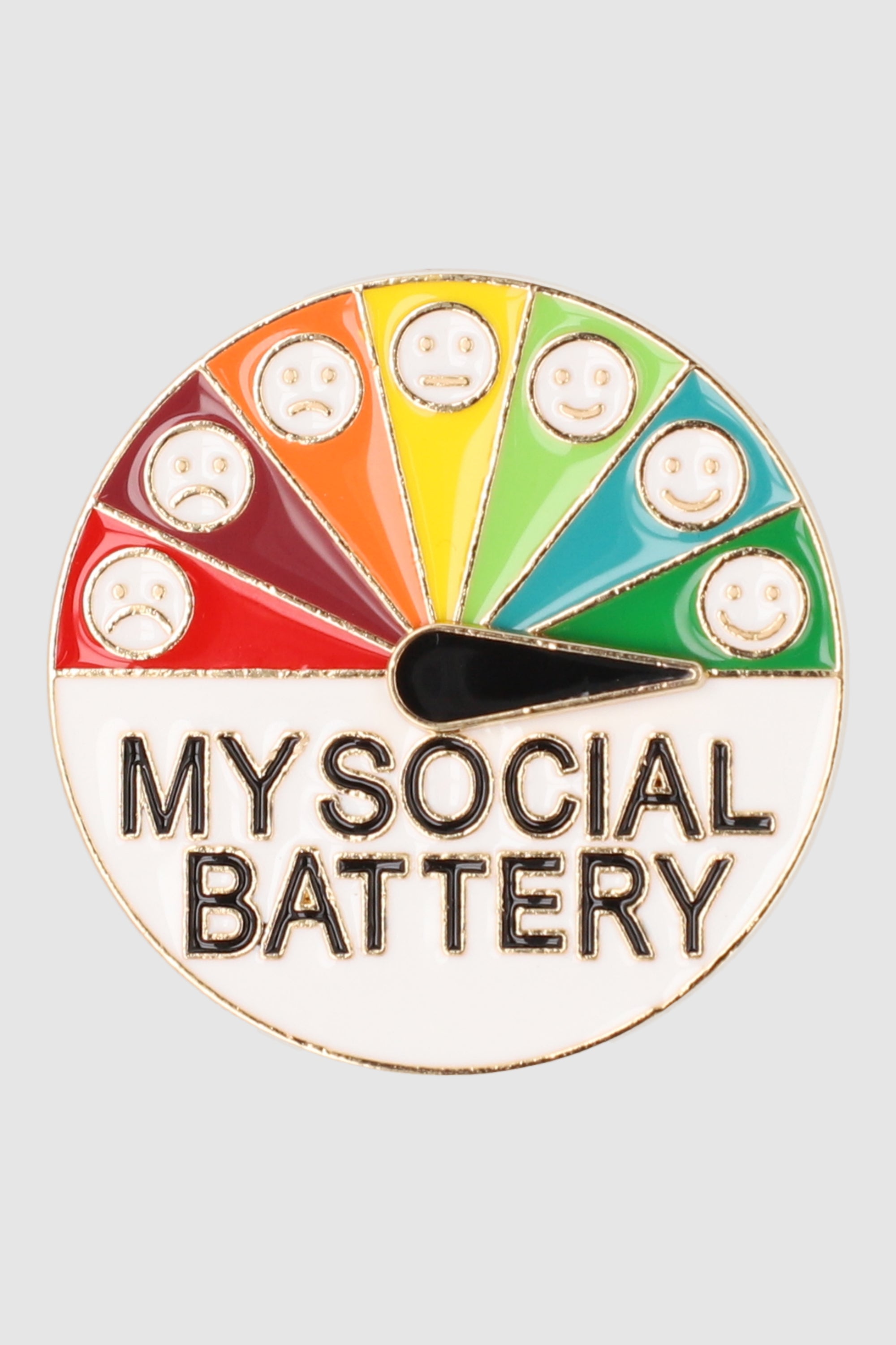 Pin redondo social battery MULTICOLOR