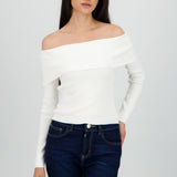 Sueter bandeau tejido